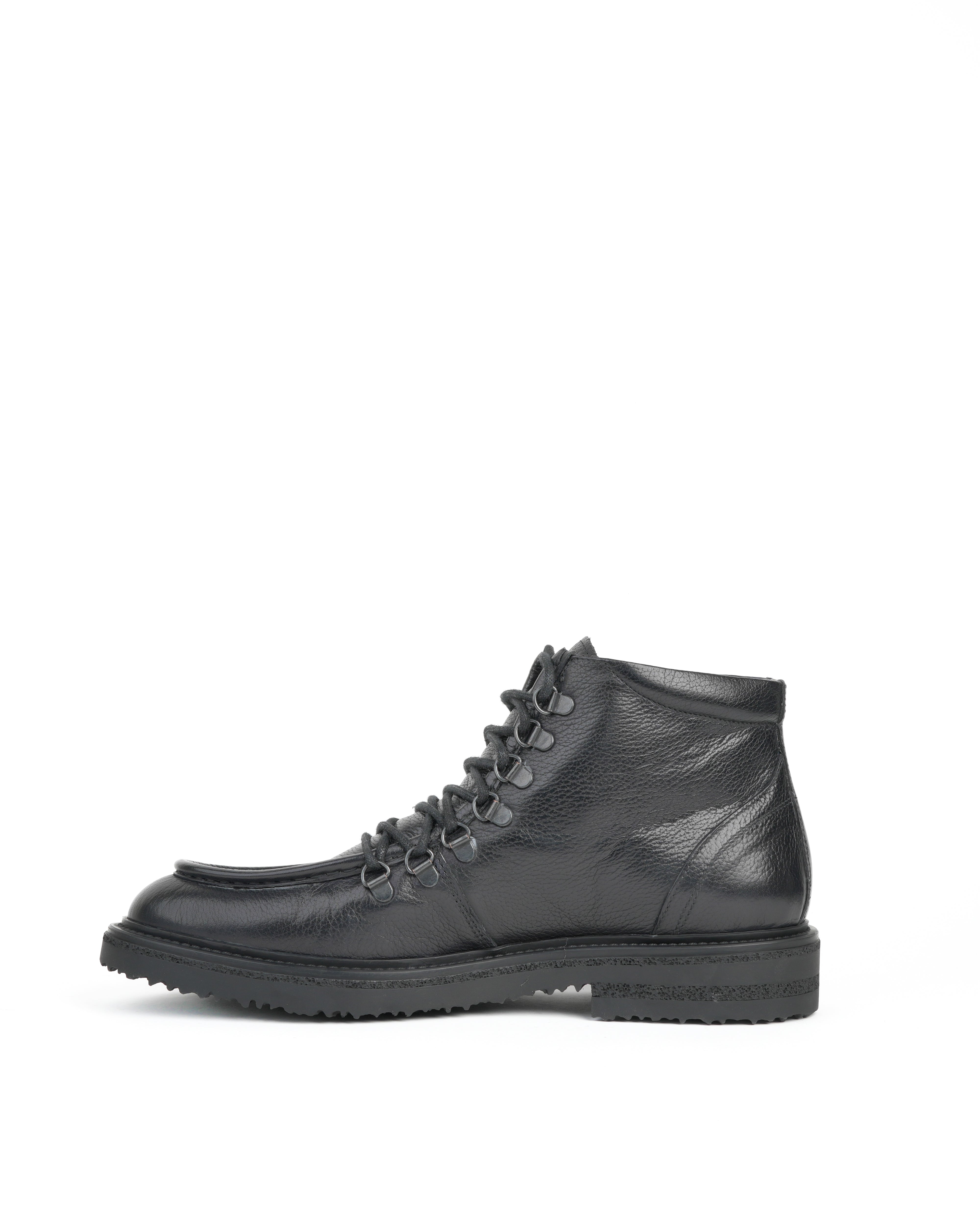 SHALAPI Fracap 1.1 luxury boots in full grain leather in black