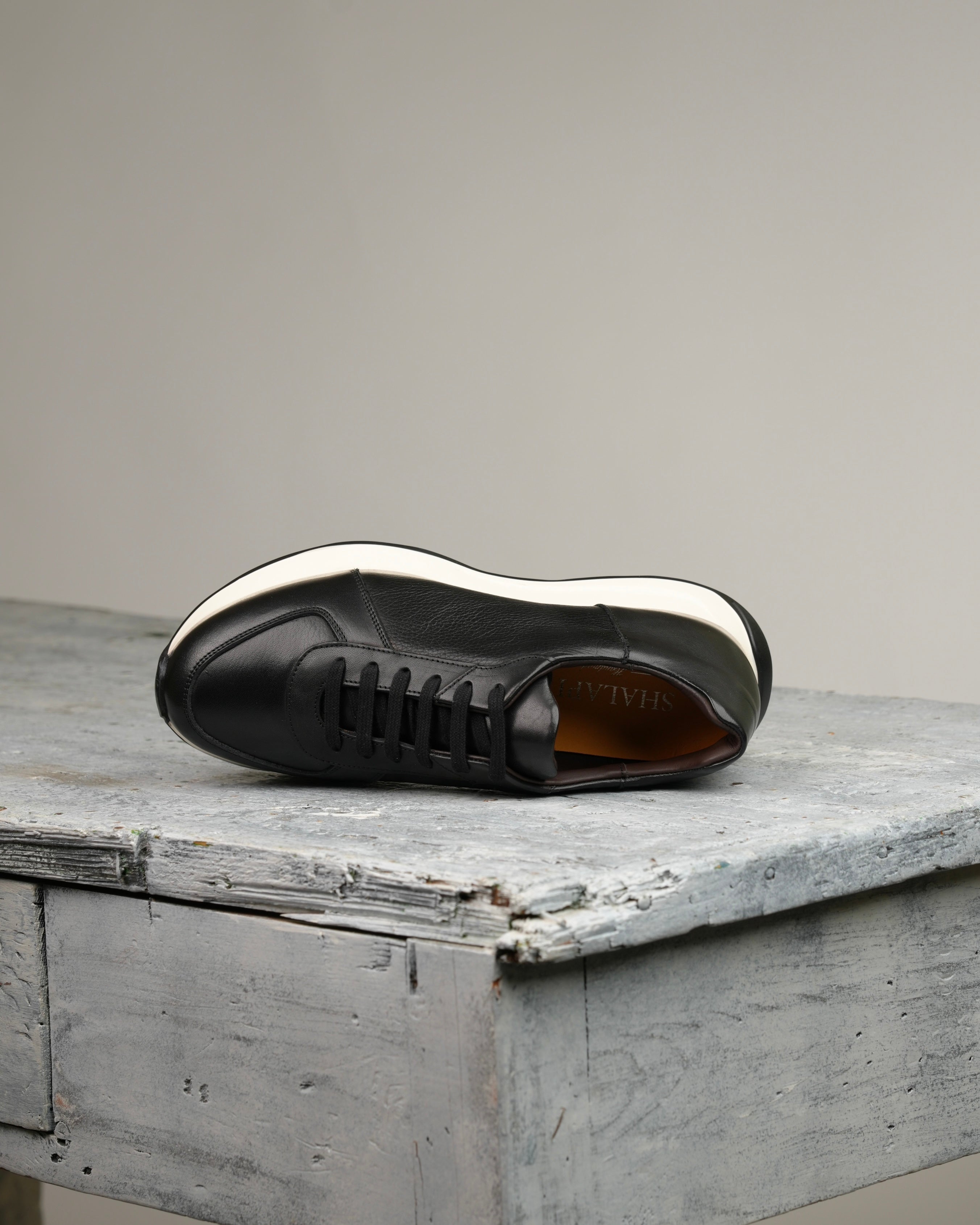 Zapatillas de lujo SHALAPI Milano 1.1 para hombre en color negro