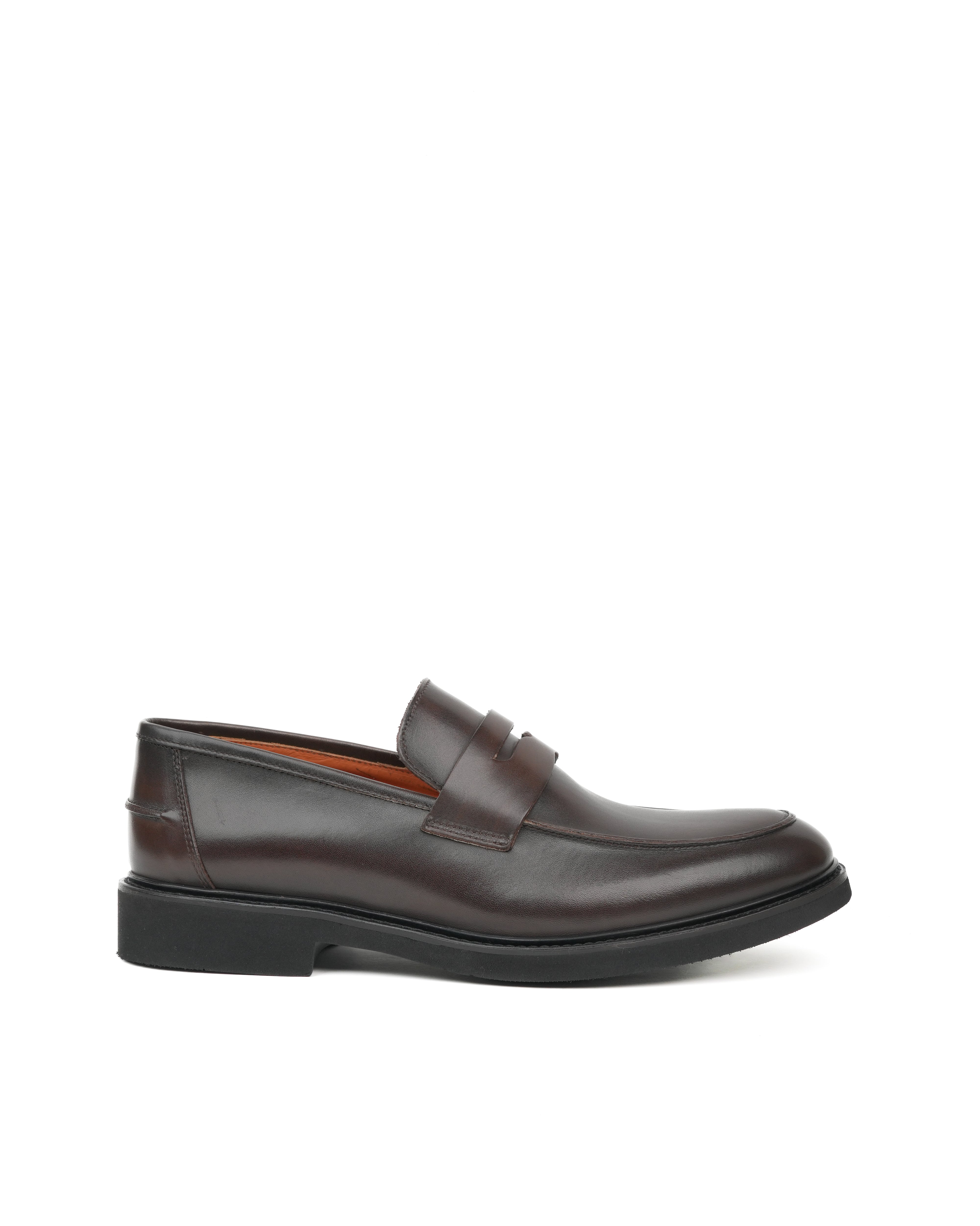 SHALAPI italian penny loafers for men in brown