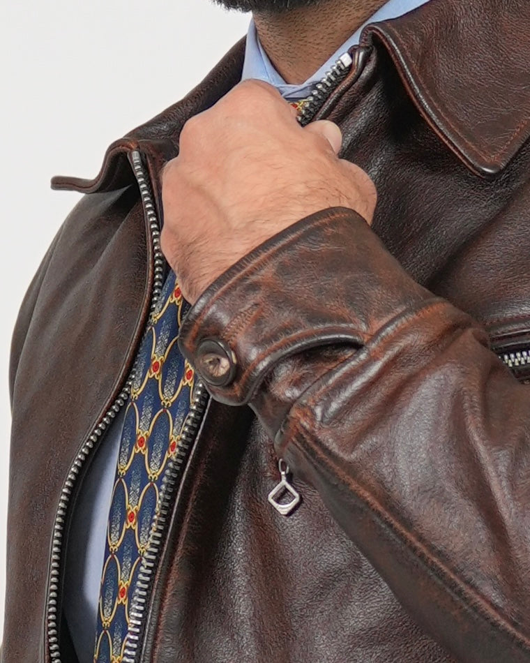 Chaqueta de cuero SHALAPI Torino Heritage