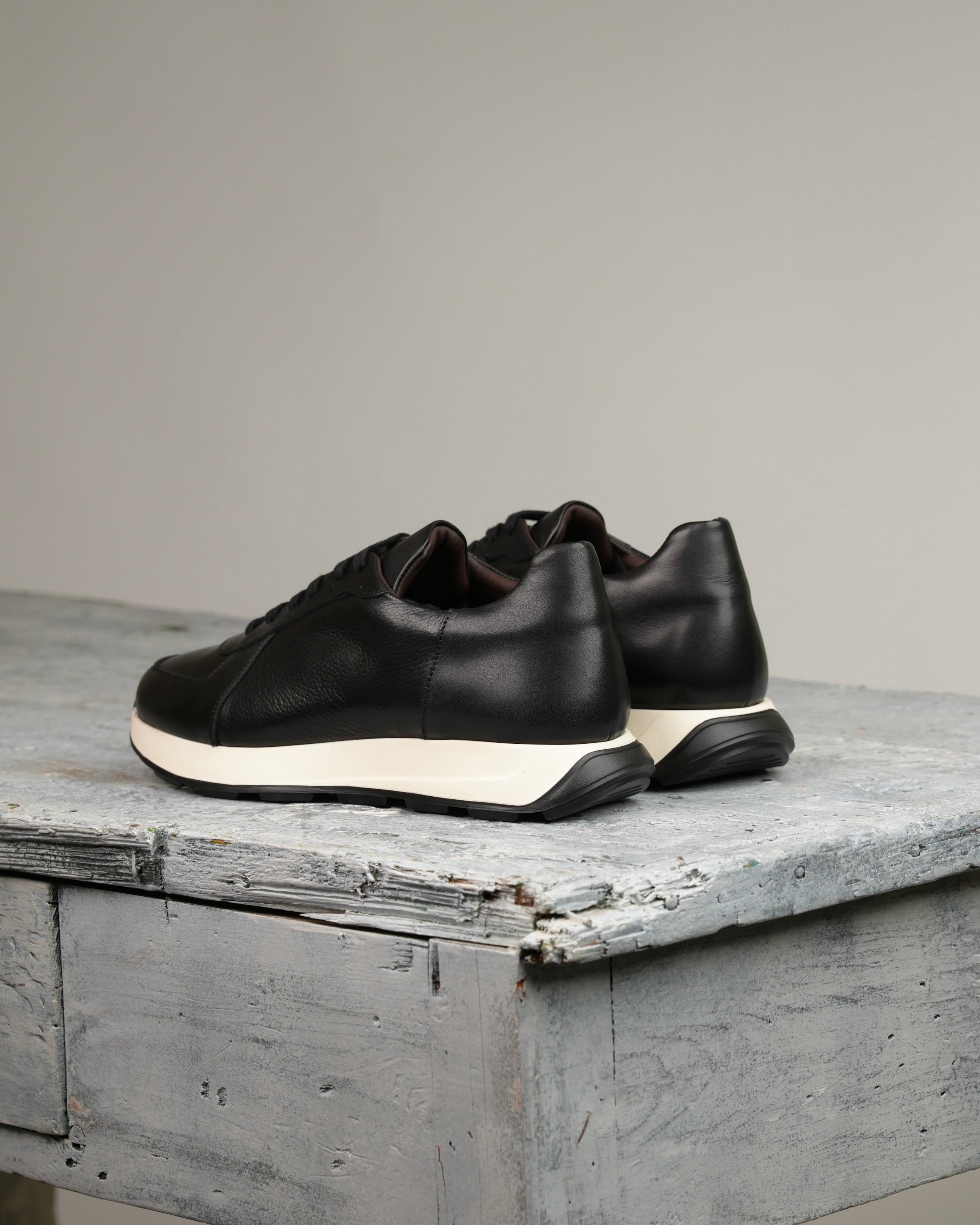 Zapatillas de lujo SHALAPI Milano 1.1 para hombre en color negro