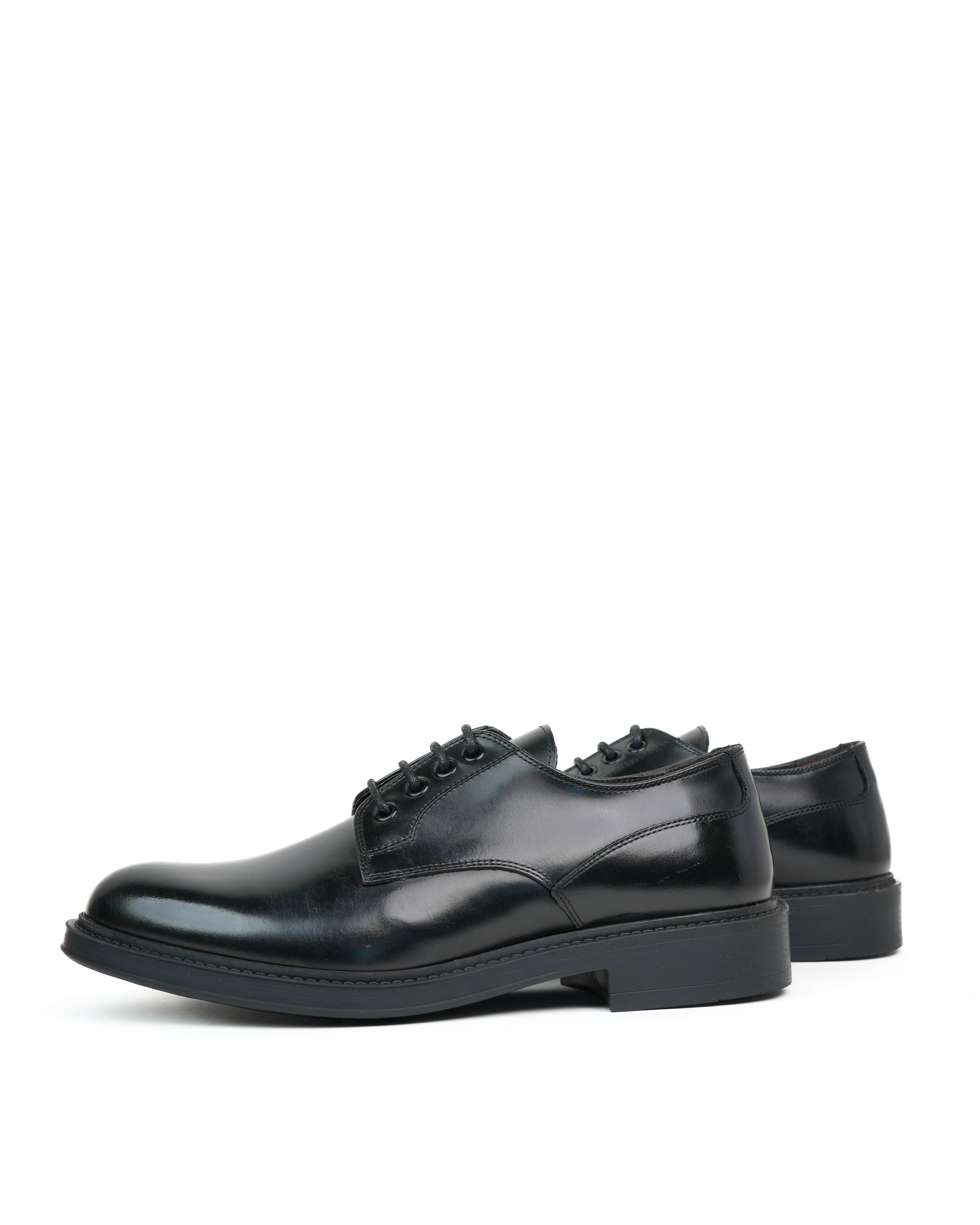 Zapatos Derby LEO de lujo SHALAPI 1.1 en negro brillante