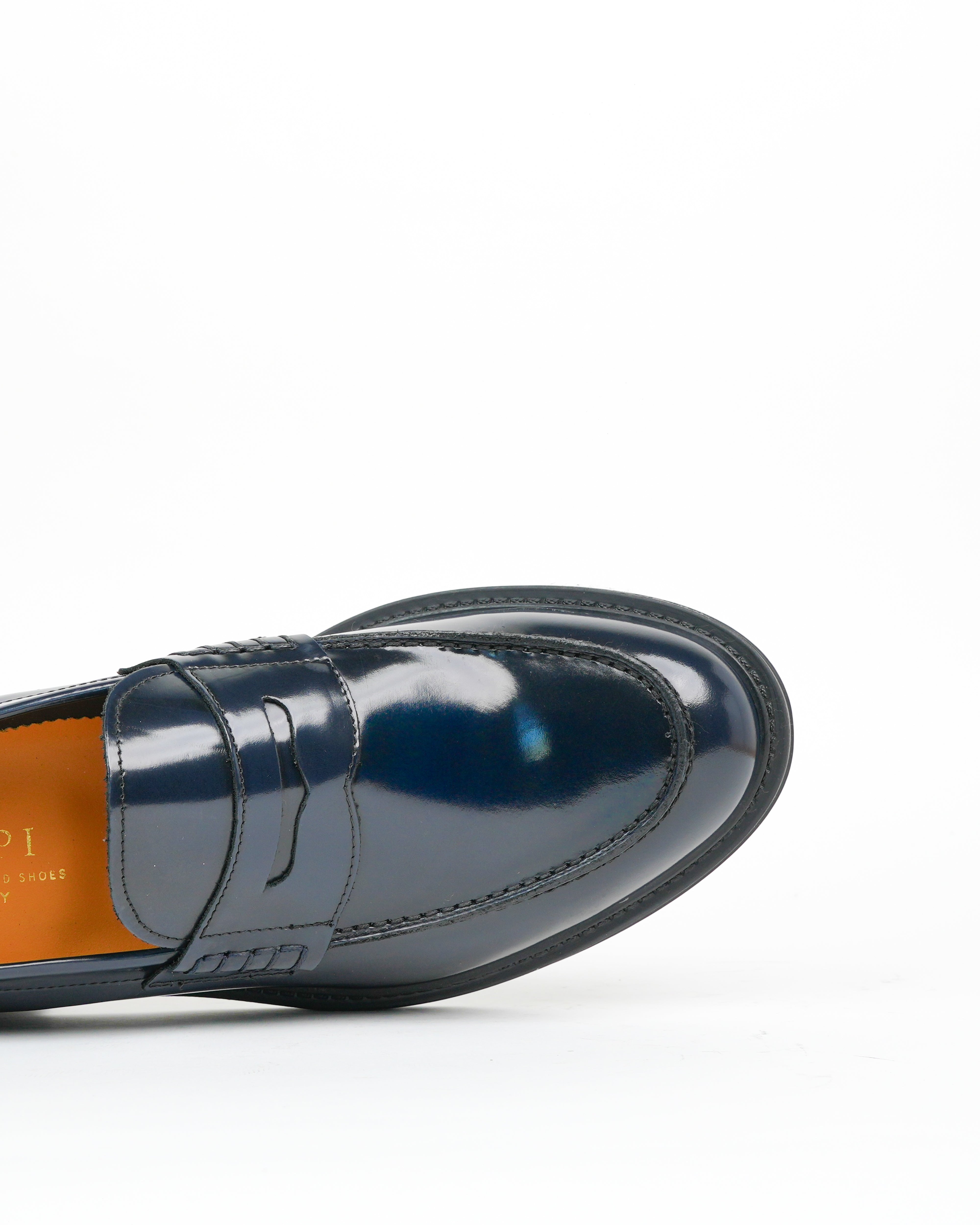 SHALAPI Chester 1.1 penny loafers for men shiny blue