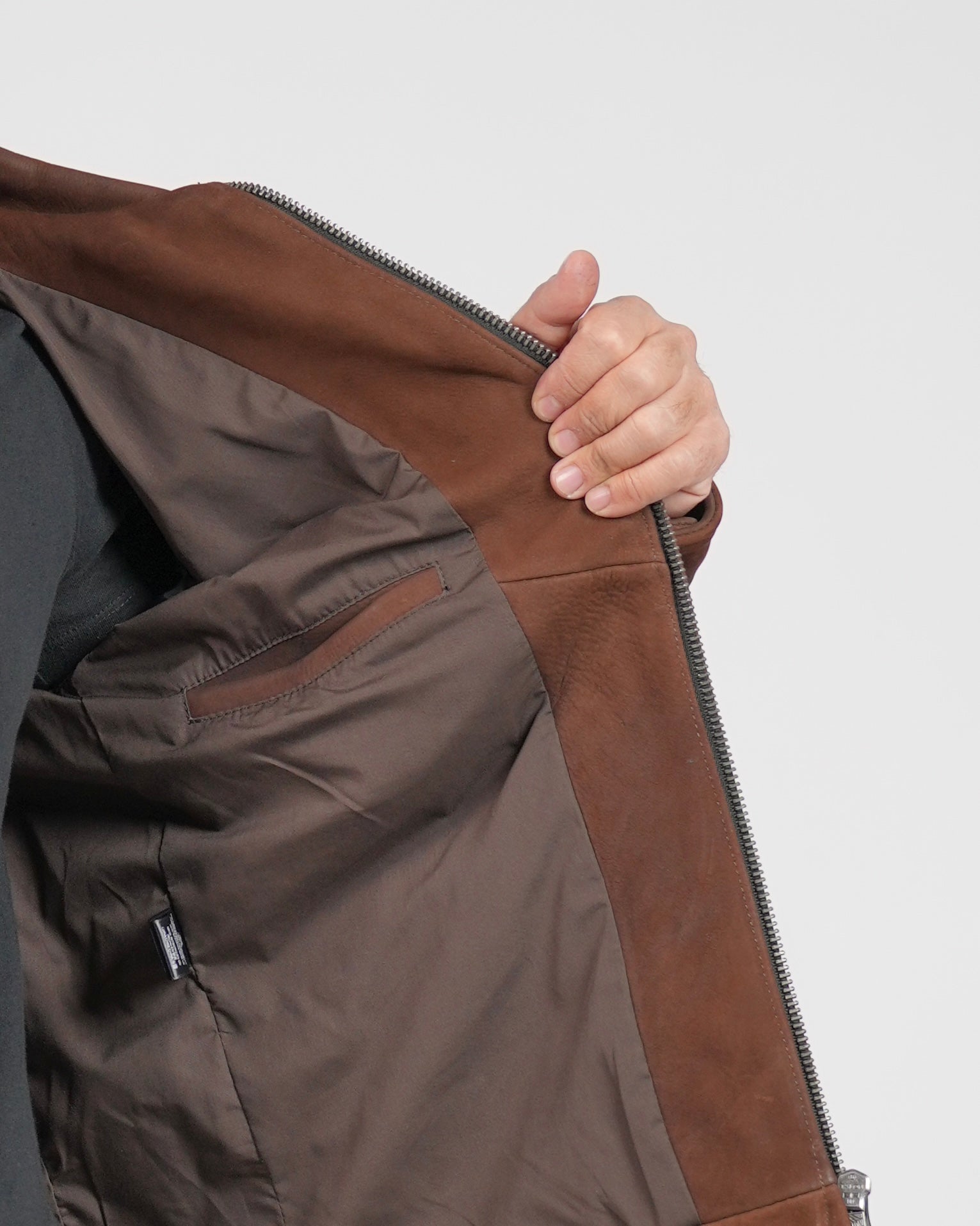 Chaqueta de piel de becerro nubuck Módena SHALAPI