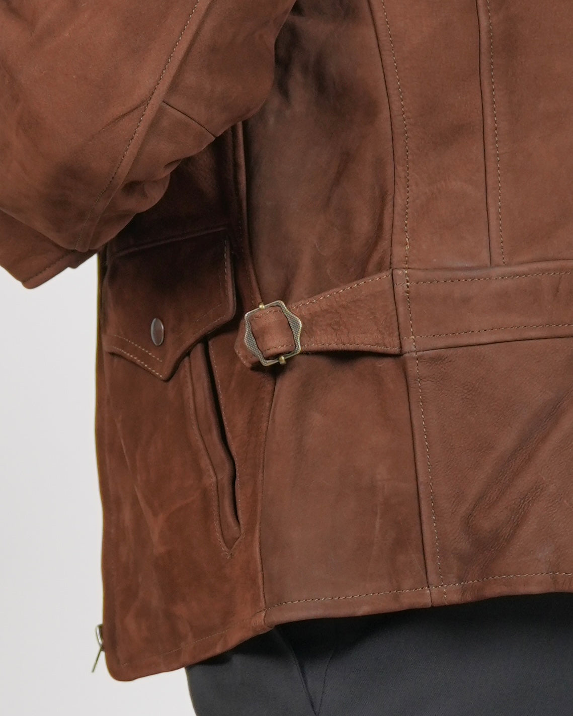 Chaqueta de piel de becerro nubuck Módena SHALAPI