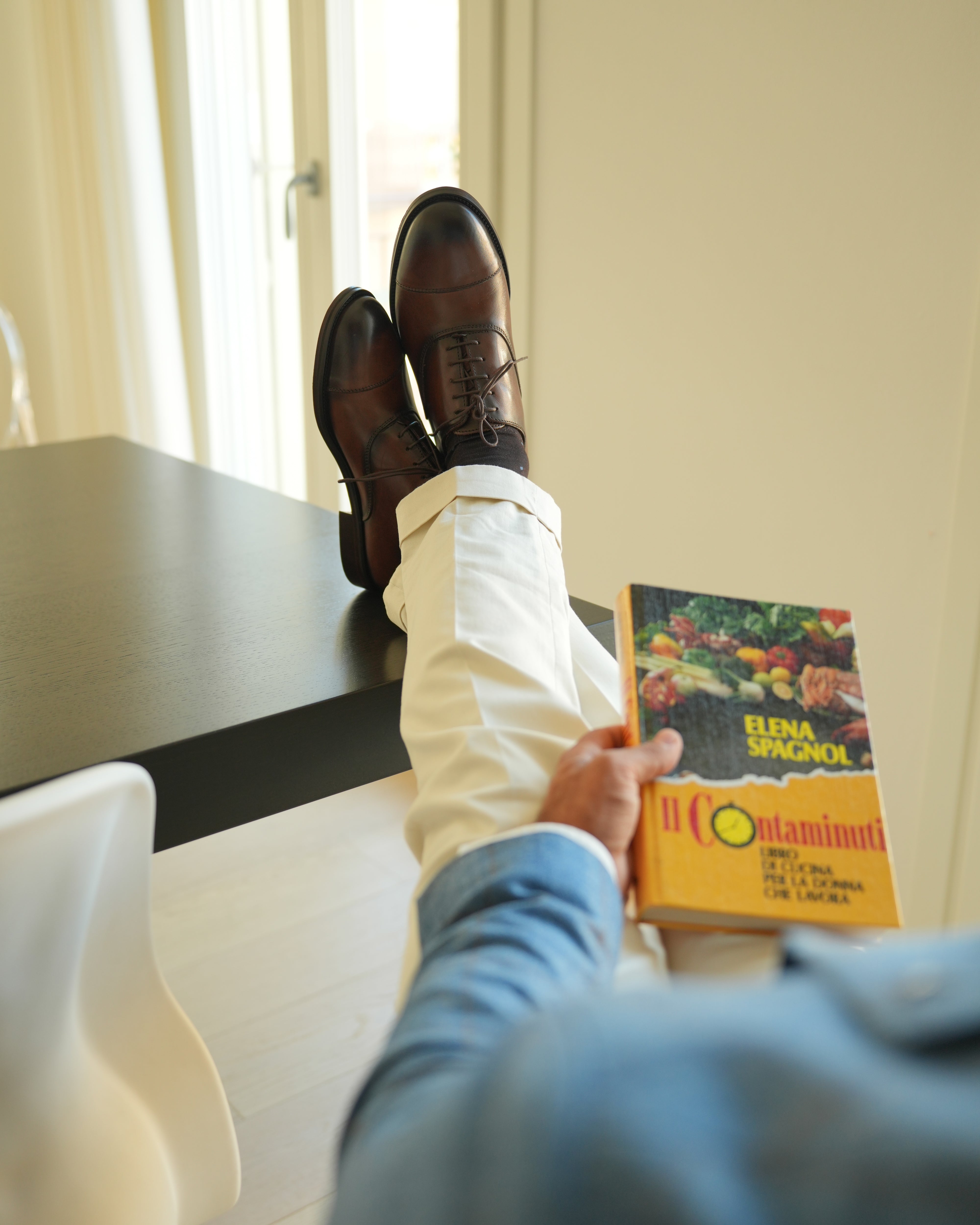 SHALAPI Florence 1.1 clásico Derpy para hombre en color marrón