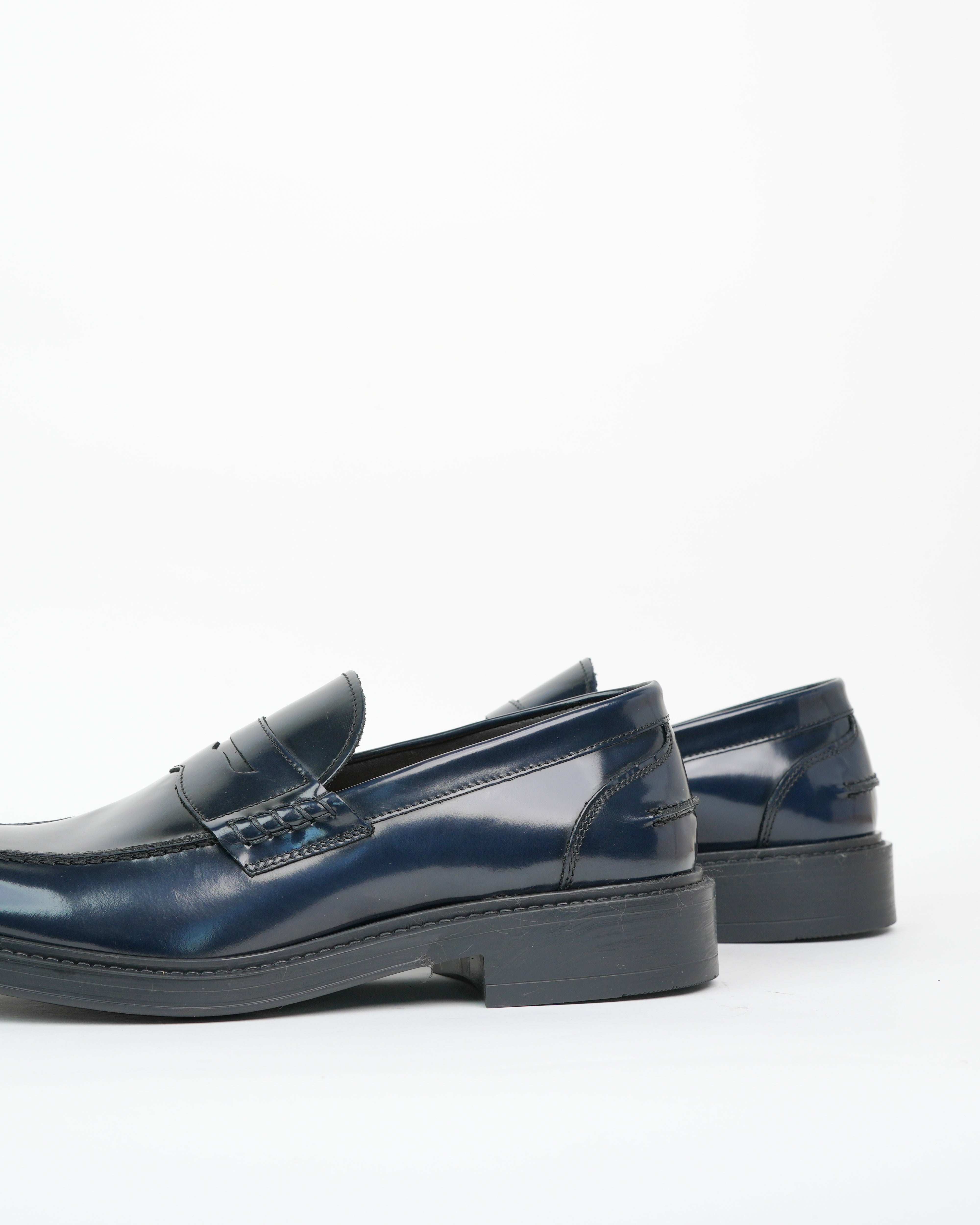 SHALAPI Chester 1.1 penny loafers for men shiny blue