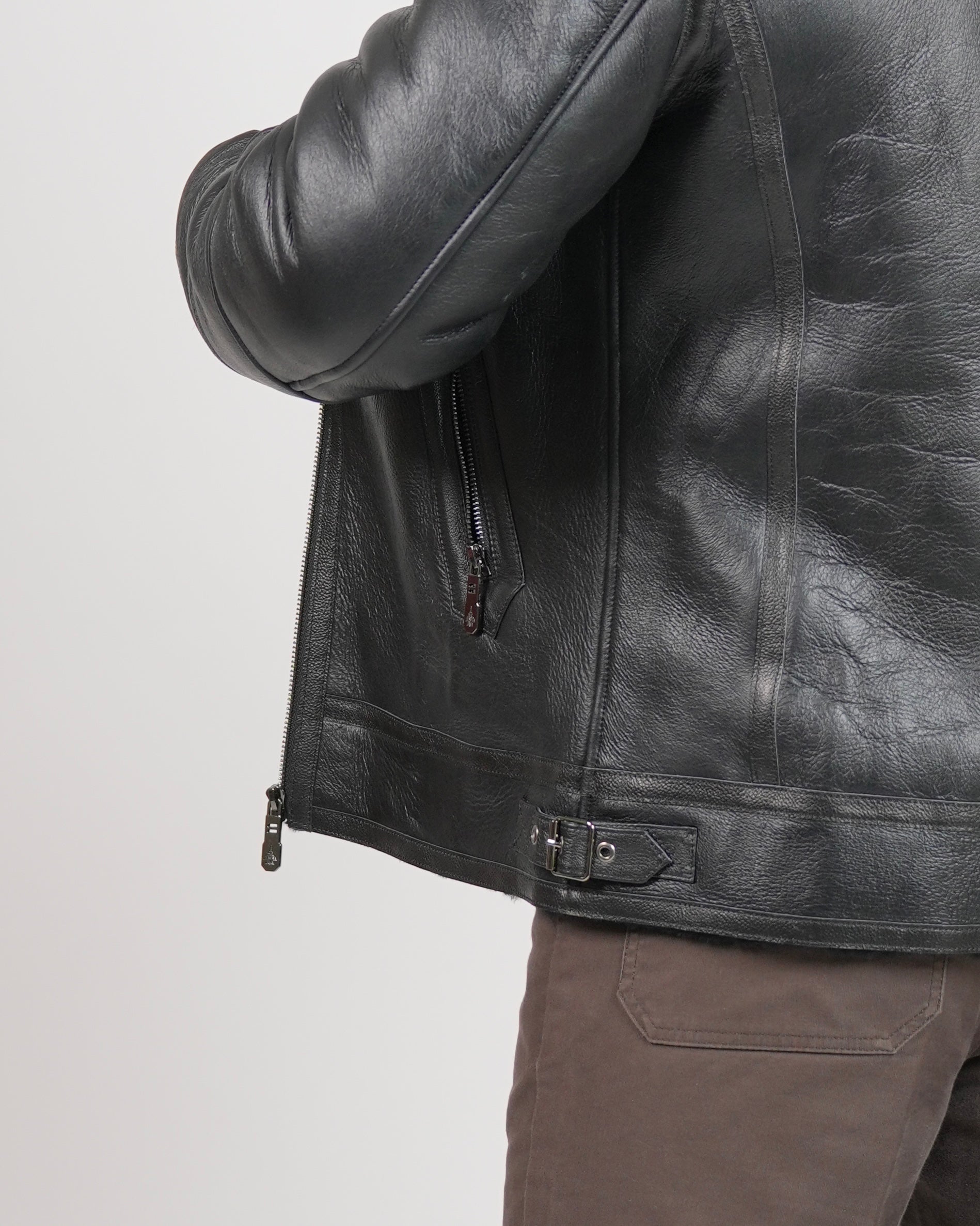 Chaqueta de piel de oveja SHALAPI Firenze Noir