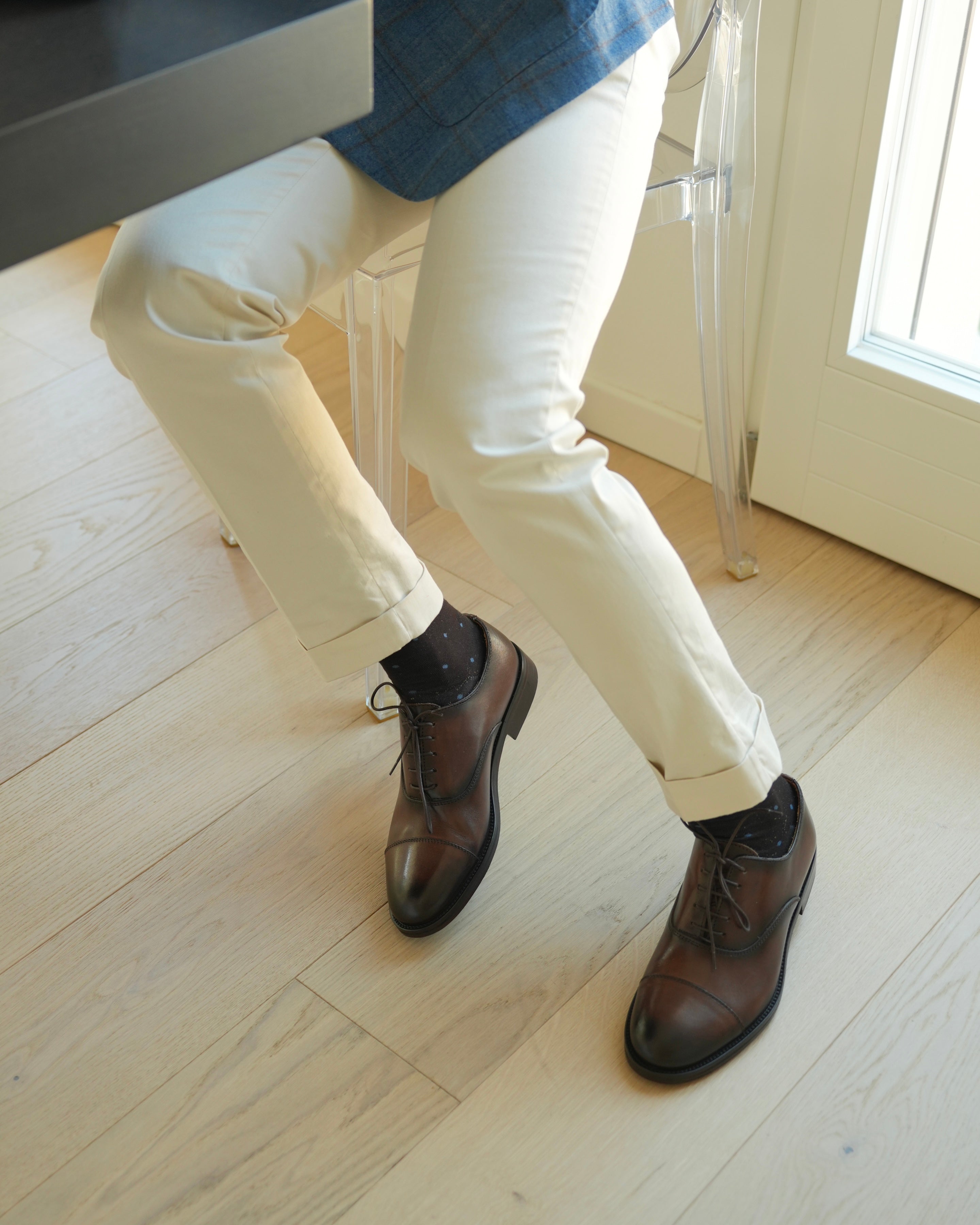SHALAPI Florence 1.1 oxford clásico para hombre en color marrón