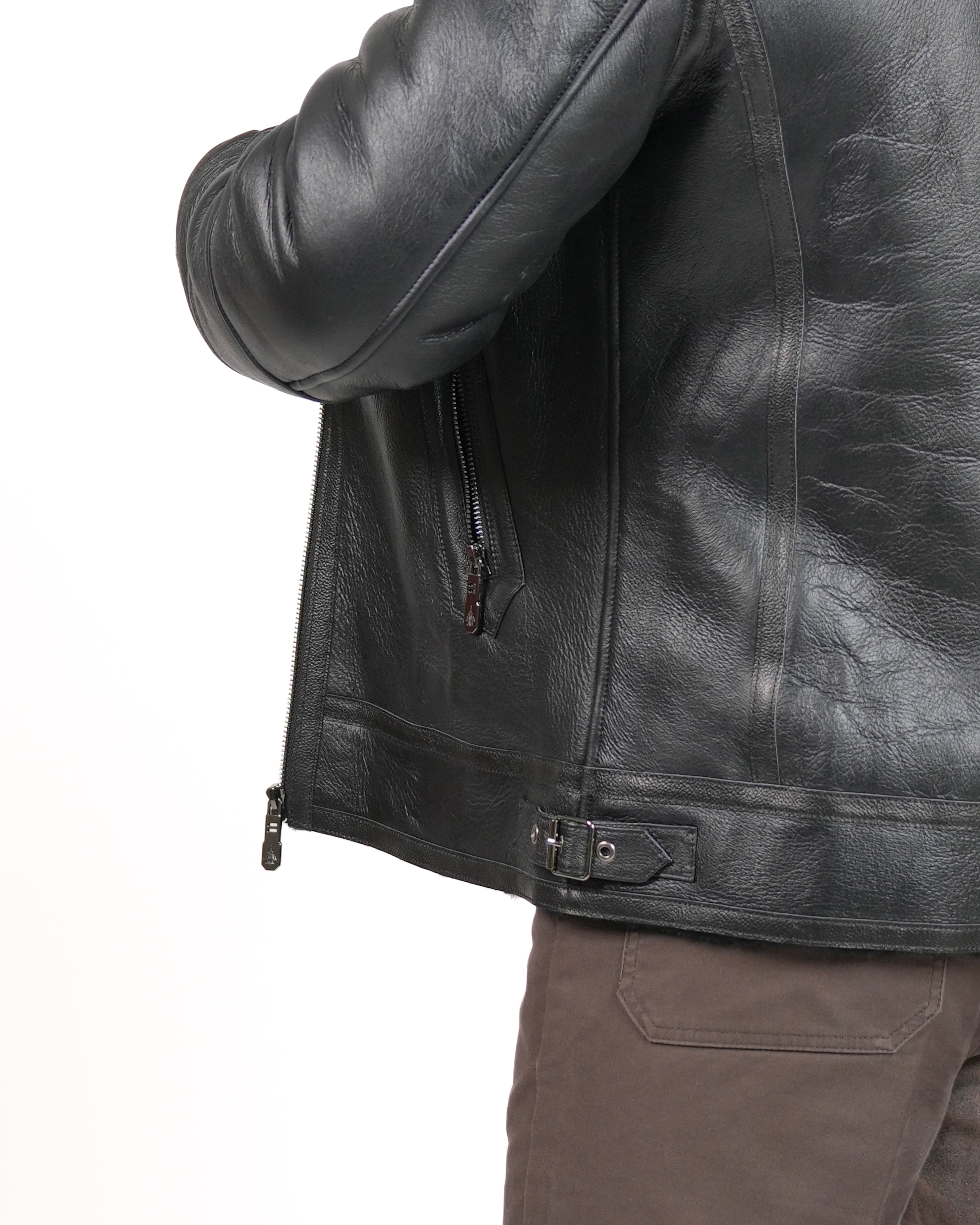 Chaqueta de piel de oveja SHALAPI Firenze Noir