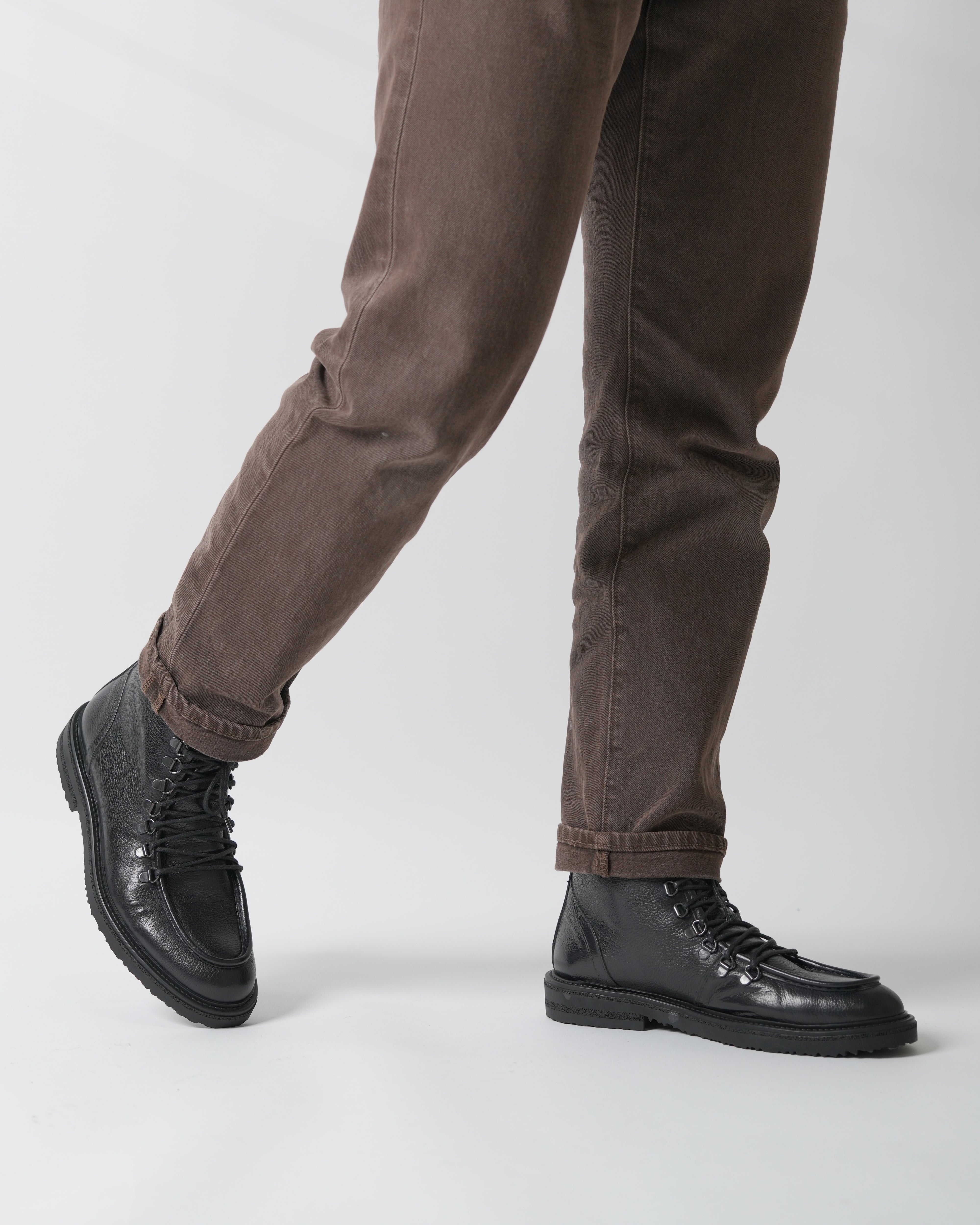 Stivali di lusso SHALAPI Fracap 1.1 in pelle pieno fiore nera