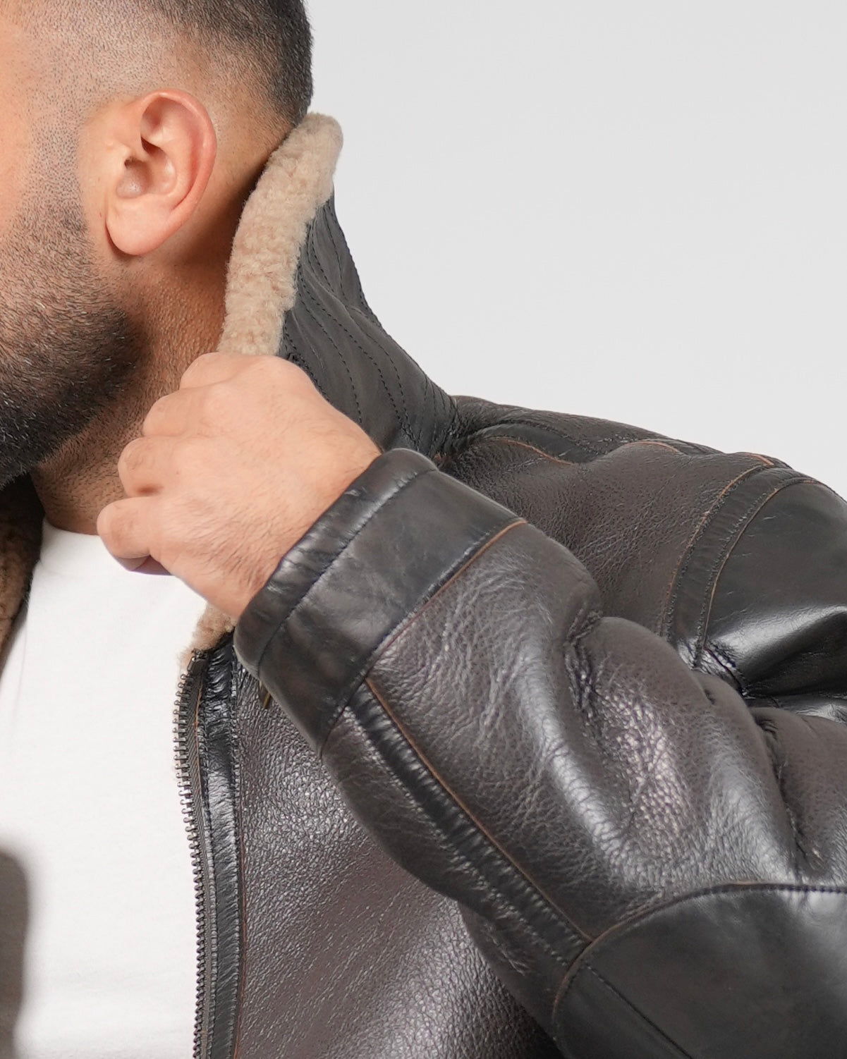 SHALAPI Capri Supreme Shearling Jacket in Genuine horse leather