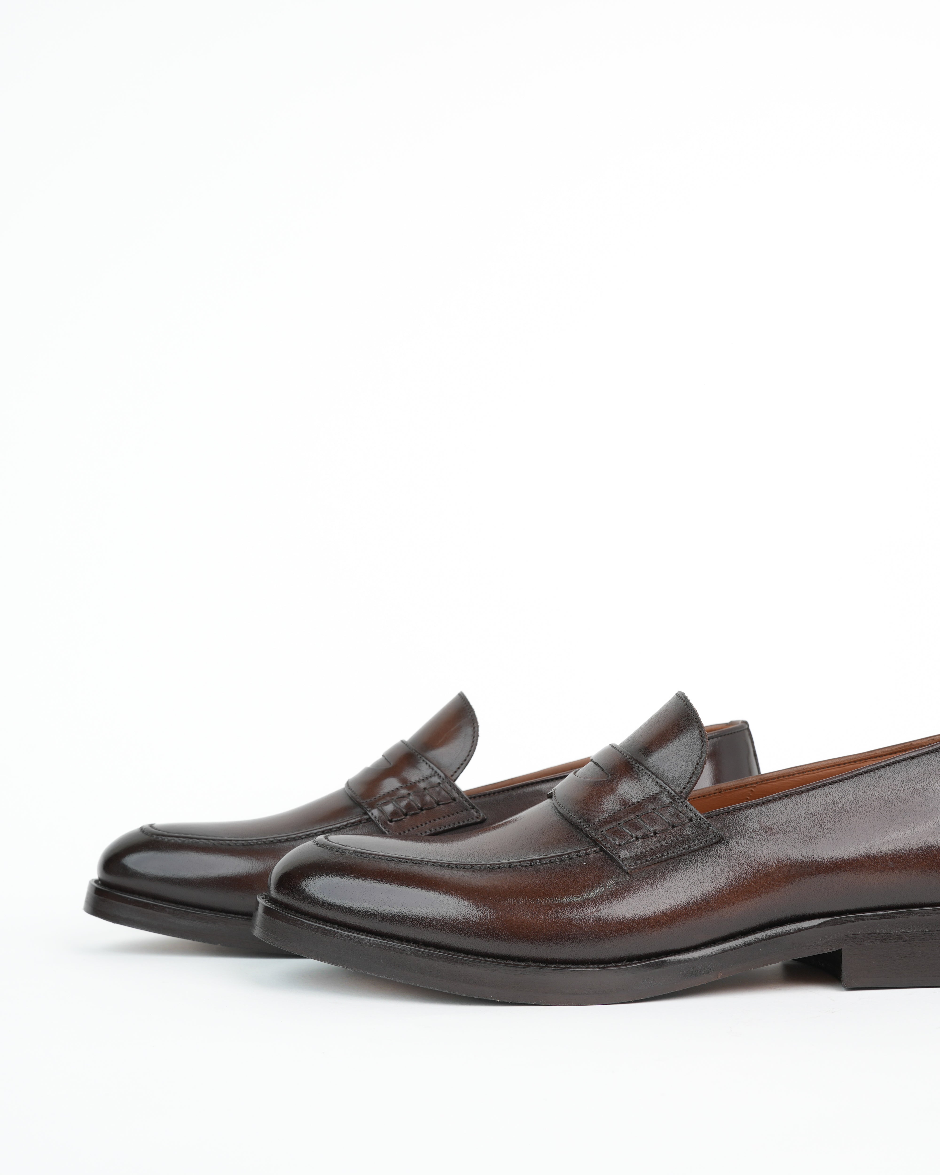 SHALAPI Napoli 1.1 penny loafers for men in Brown