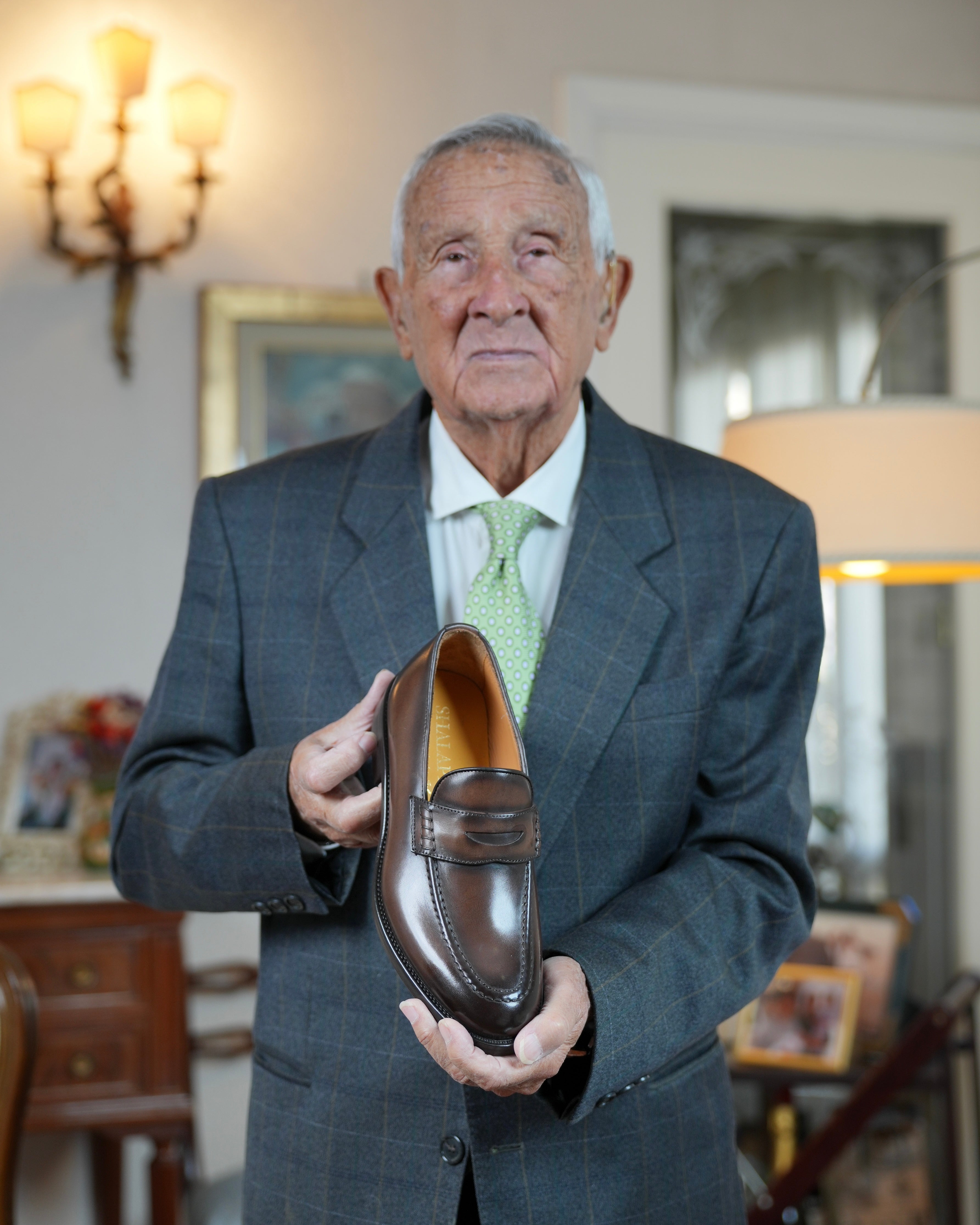 SHALAPI Napoli 1.1 penny loafers for men in Brown