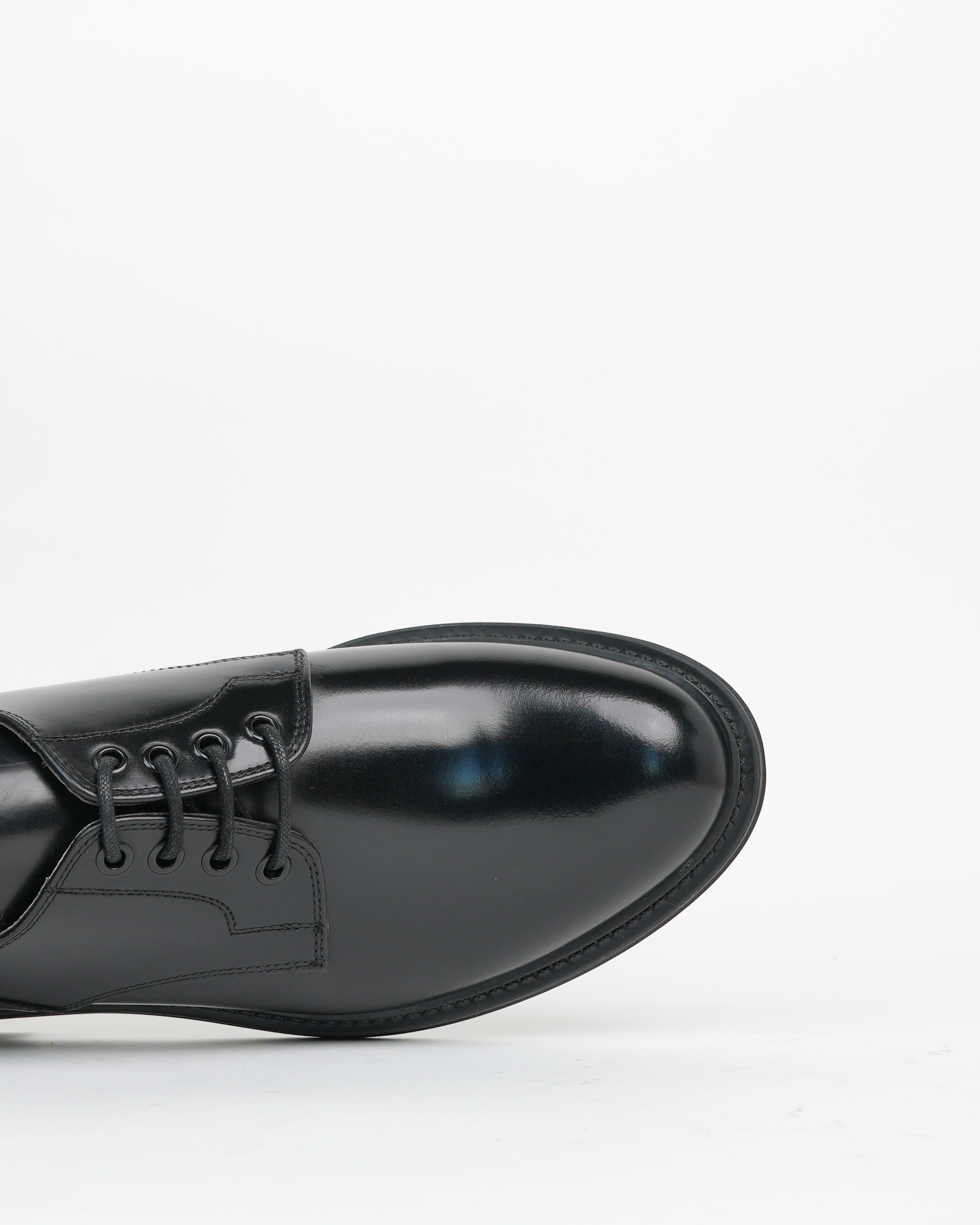 SHALAPI luxury LEO Derby shoes 1.1 in shiny Black