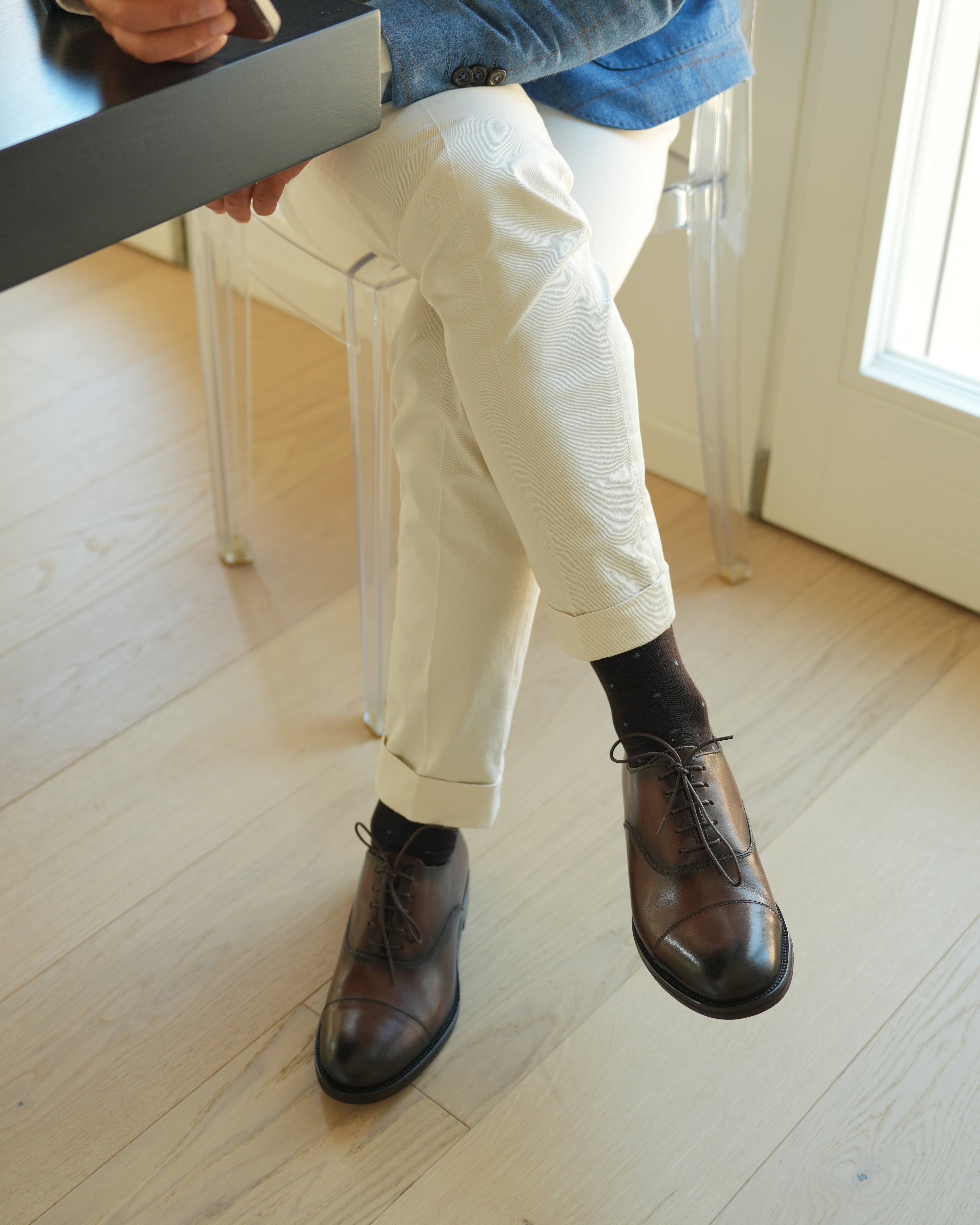 SHALAPI Florence 1.1 oxford clásico para hombre en color marrón