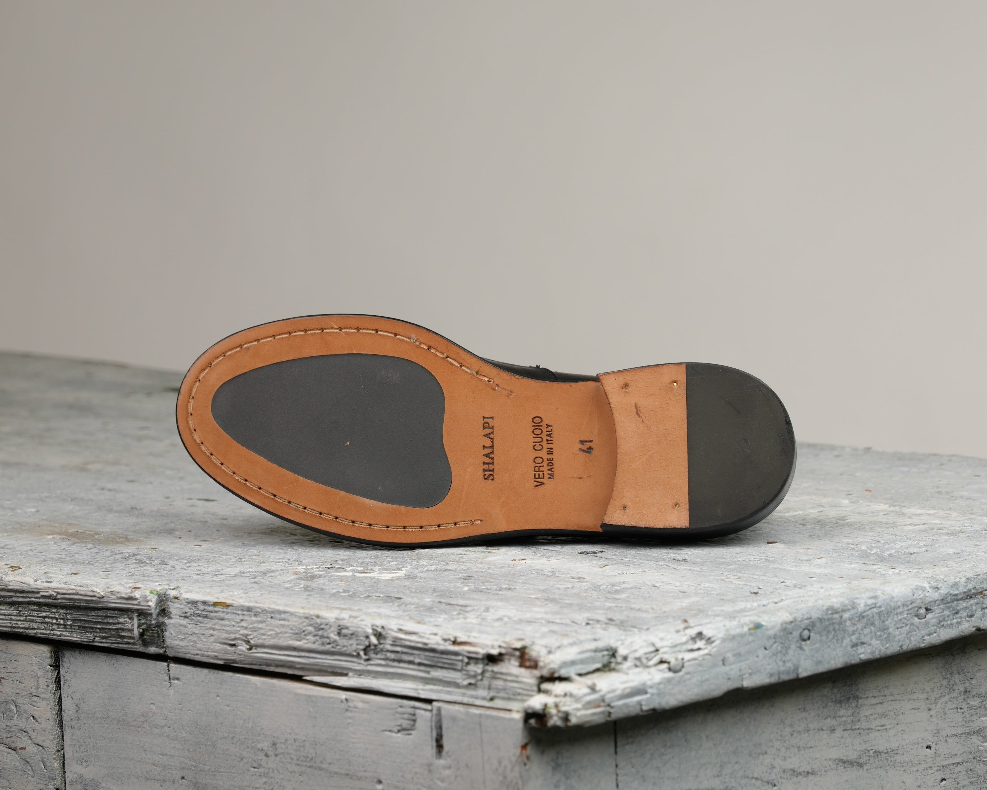SHALAPI Matera 1.1 penny loafers for men in buffalo black
