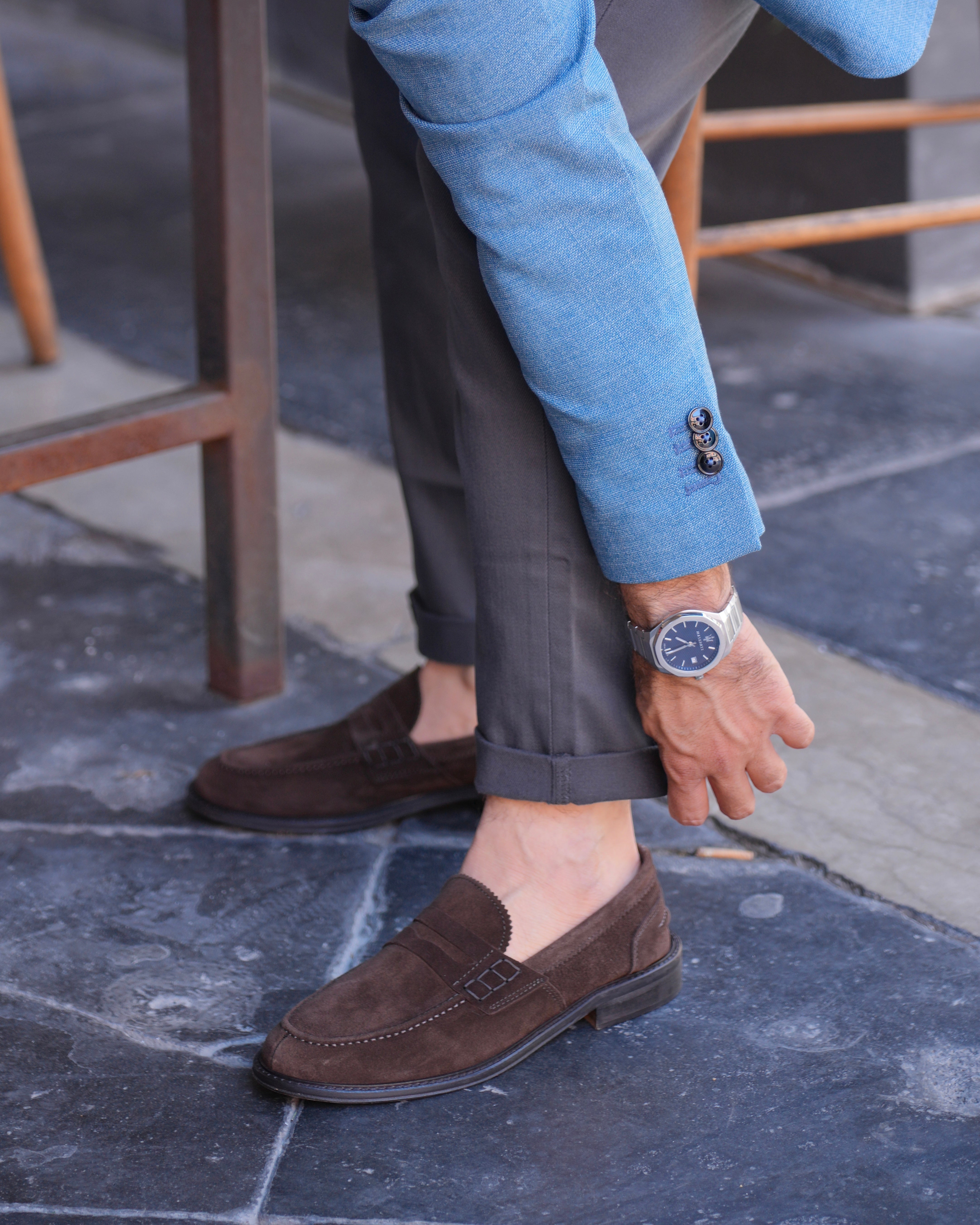 Mocasines SHALAPI Matera 1.1 para hombre en ante marrón 