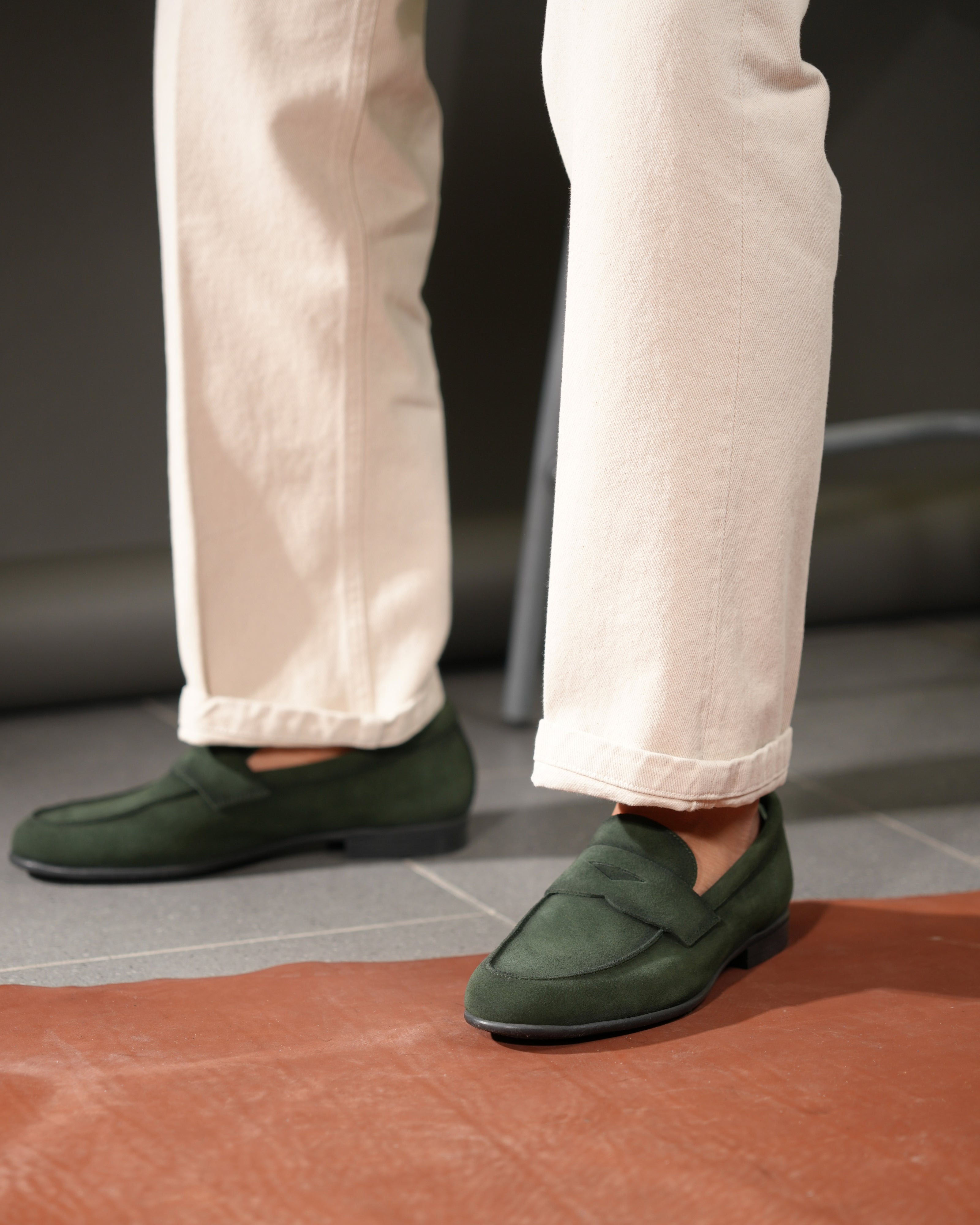 Mocasines Marechiaro de ante verde
