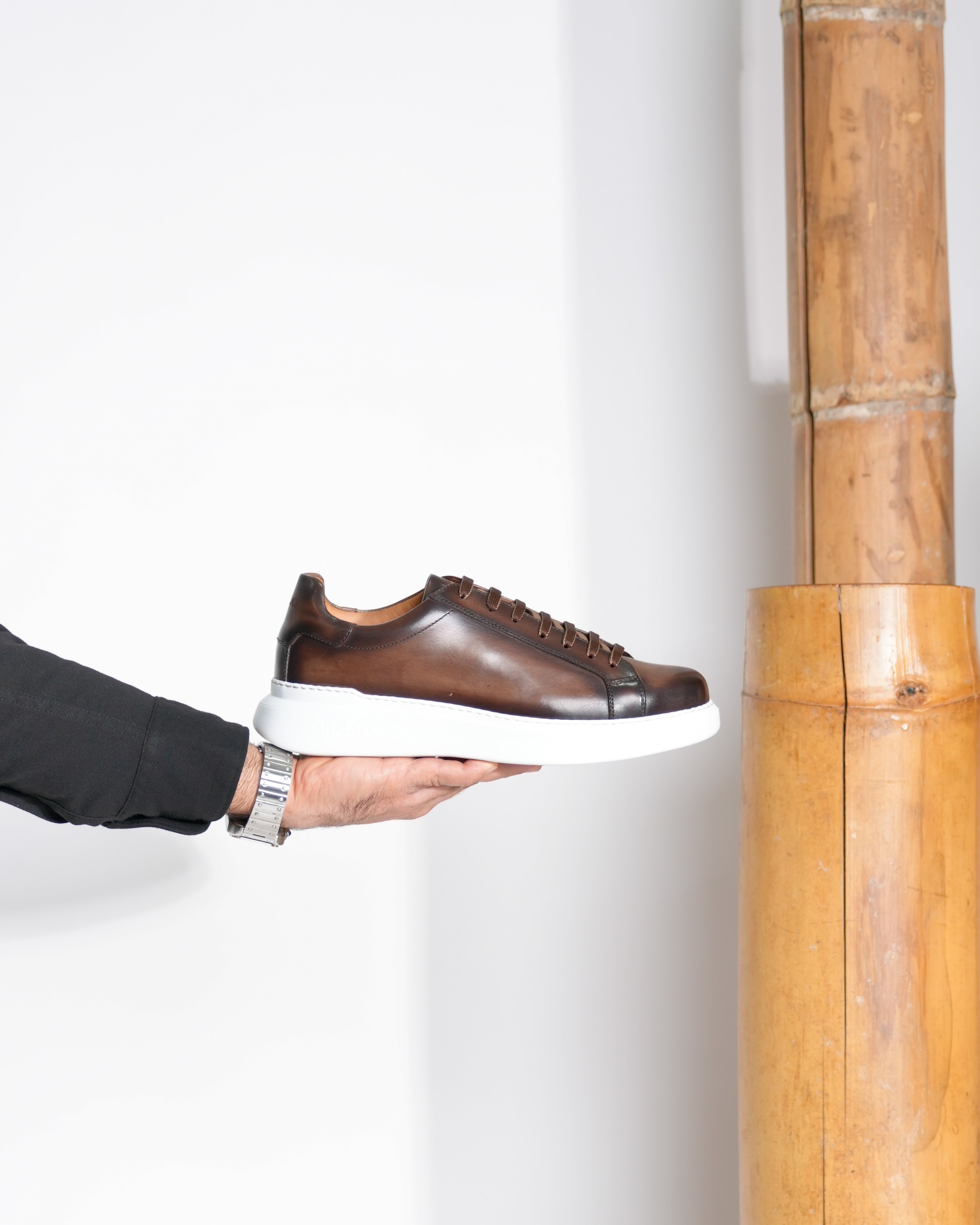 Zapatillas clásicas de lujo SHALAPI Flaty 1.1 en marrón 