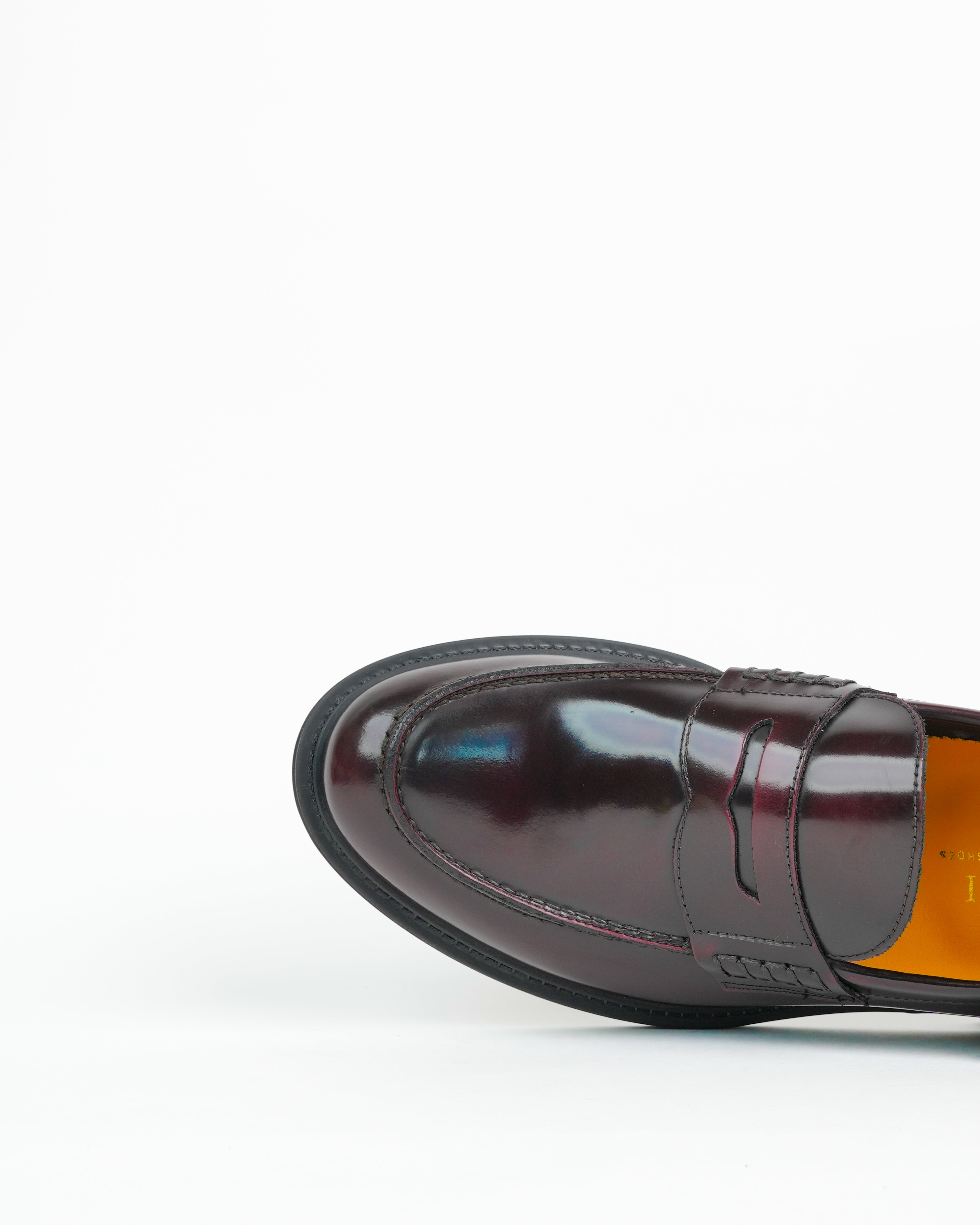 SHALAPI Chester 1.1 mocasines para hombre color Burdo brillante 