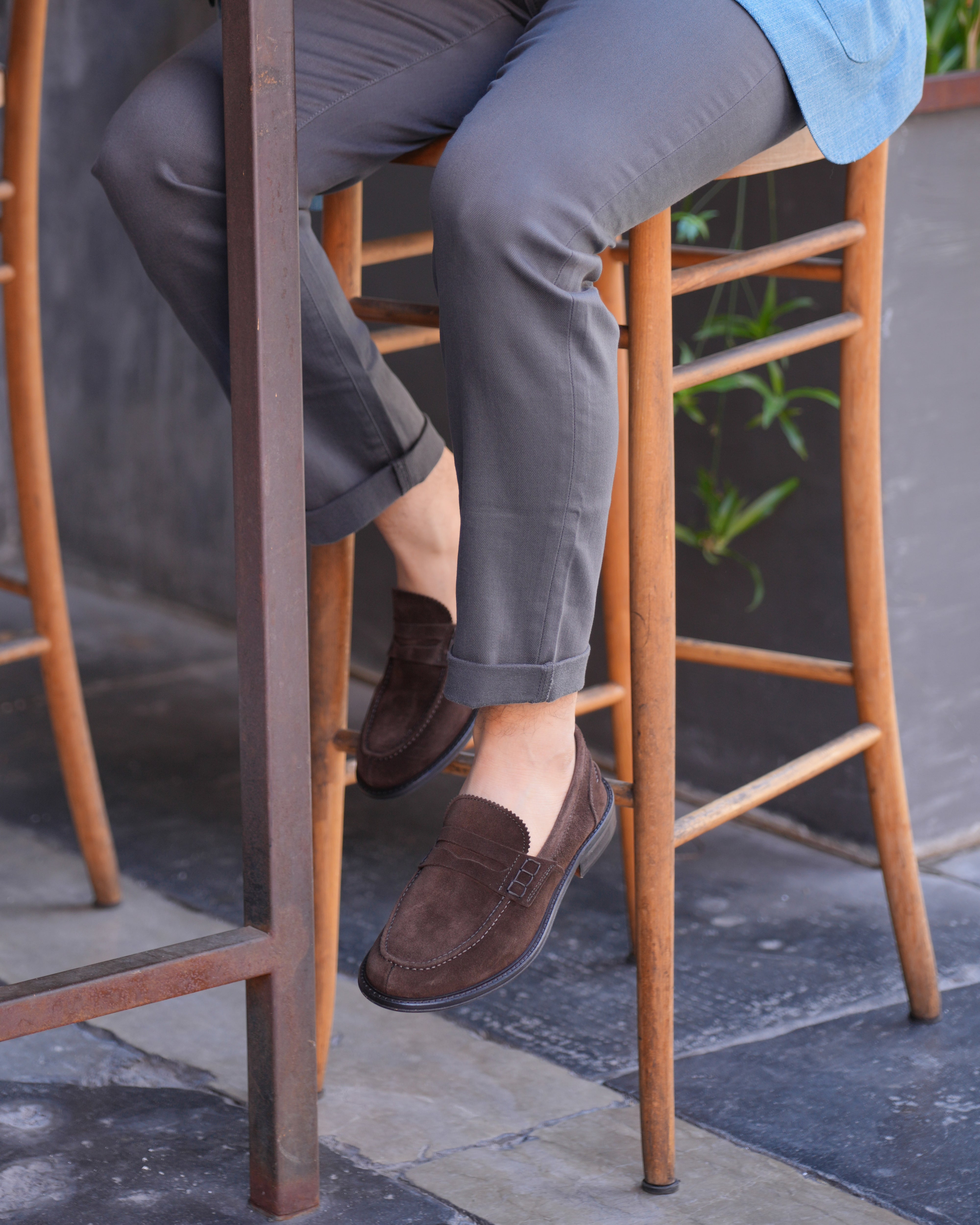 Mocasines SHALAPI Matera 1.1 para hombre en ante marrón 