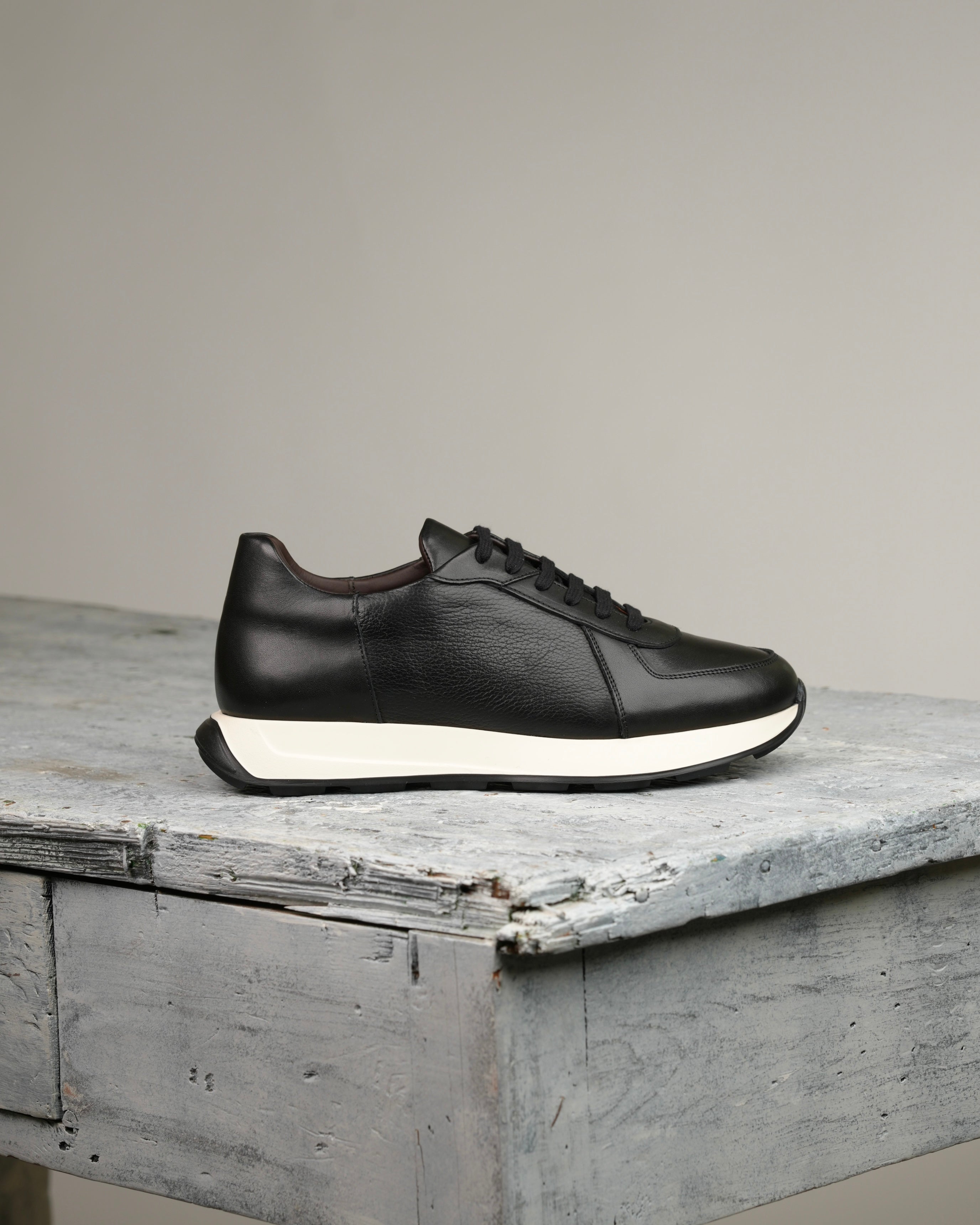 Zapatillas de lujo SHALAPI Milano 1.1 para hombre en color negro