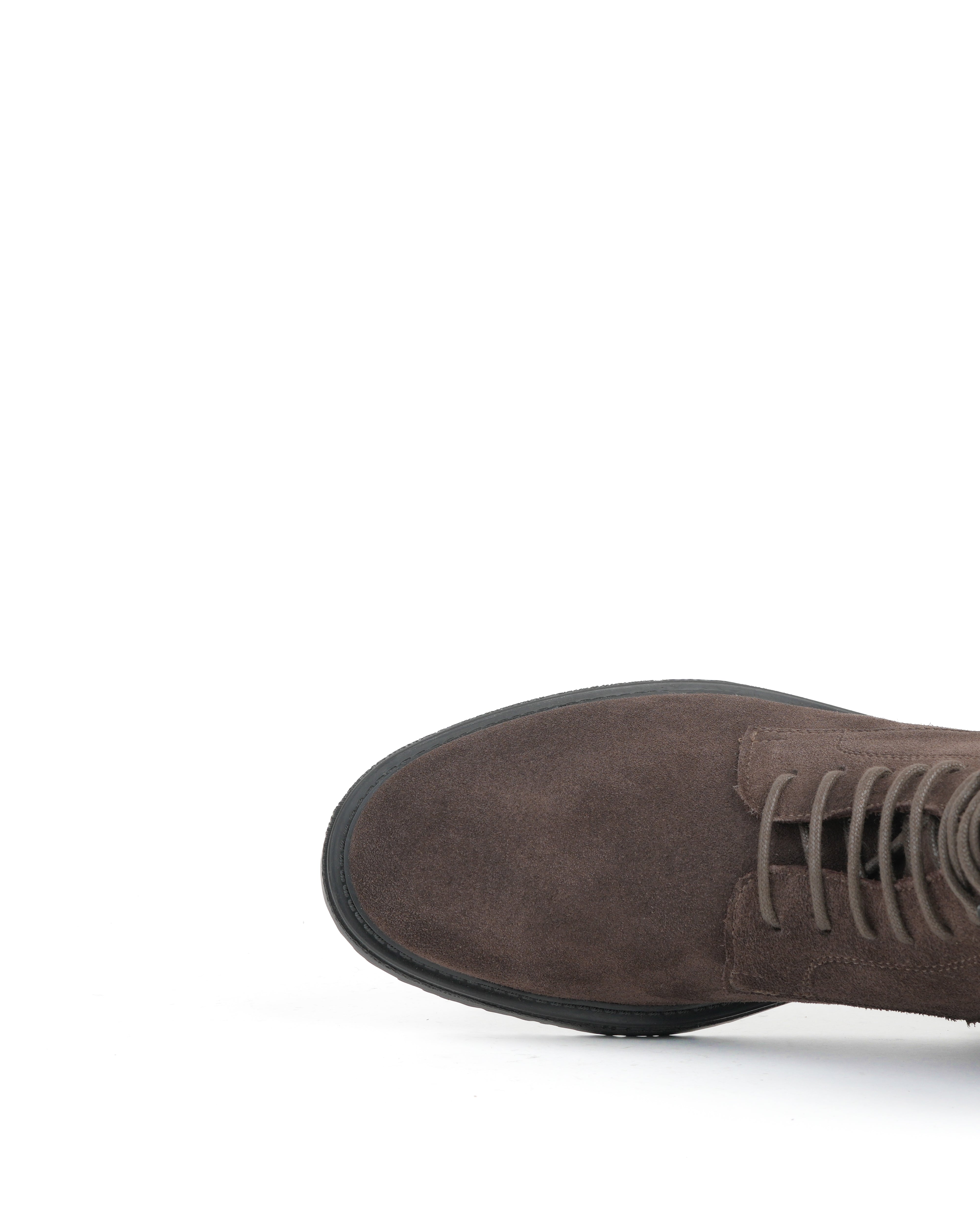 Botas de lujo SHALAPI 1.1 con puntera lisa en ante marrón 