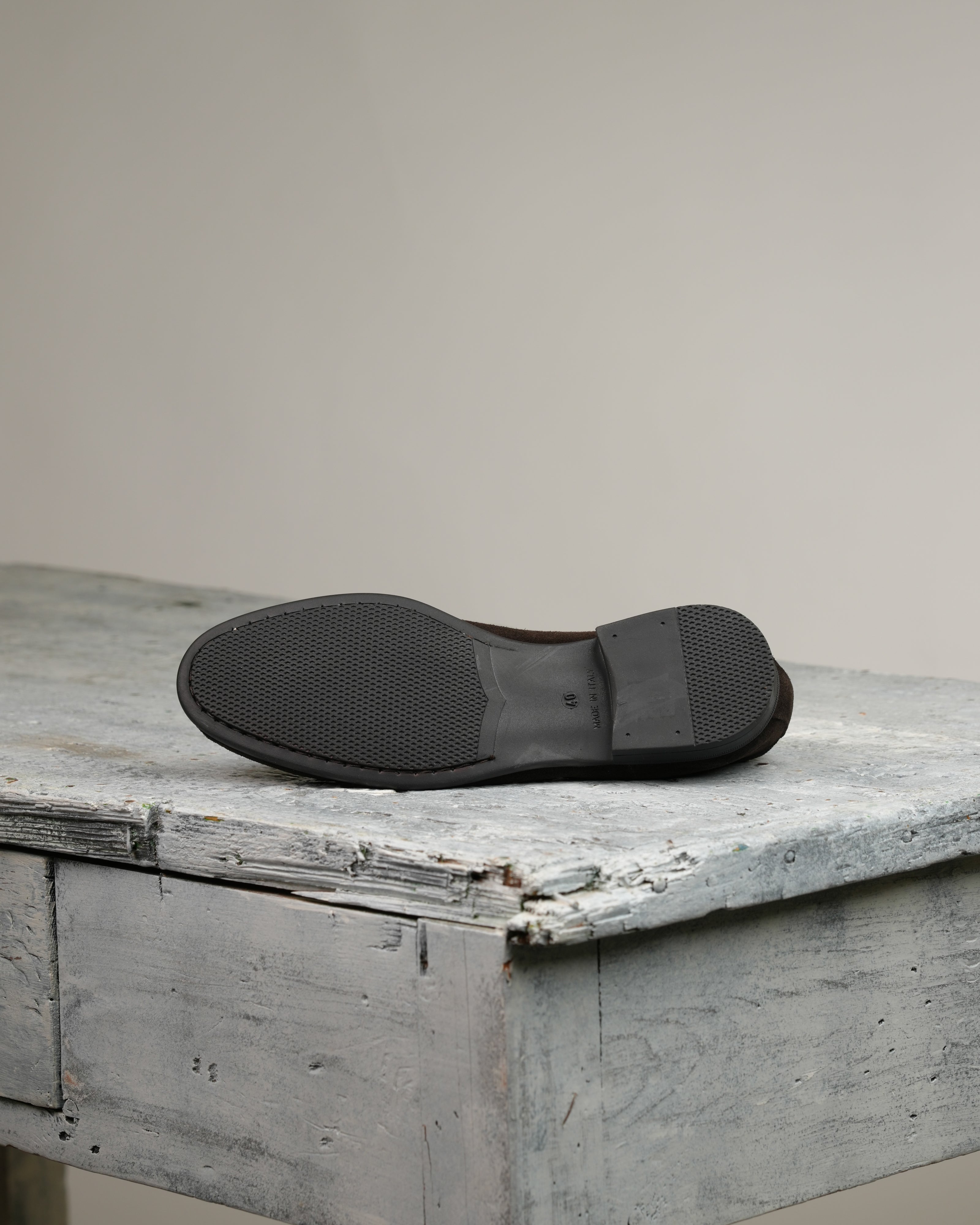 Marechiaro penny loafers in suede brown