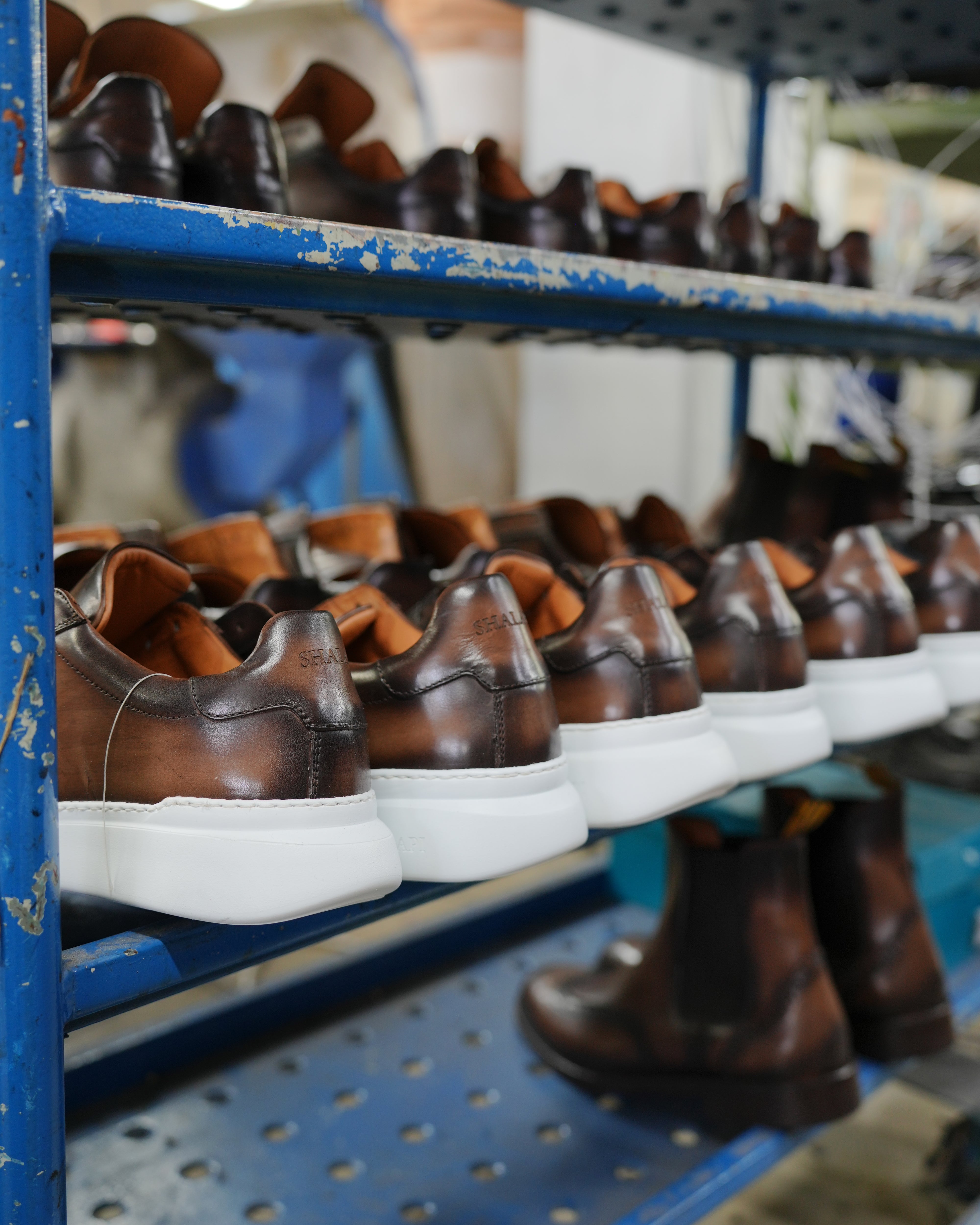 Zapatillas clásicas de lujo SHALAPI Flaty 1.1 en marrón 