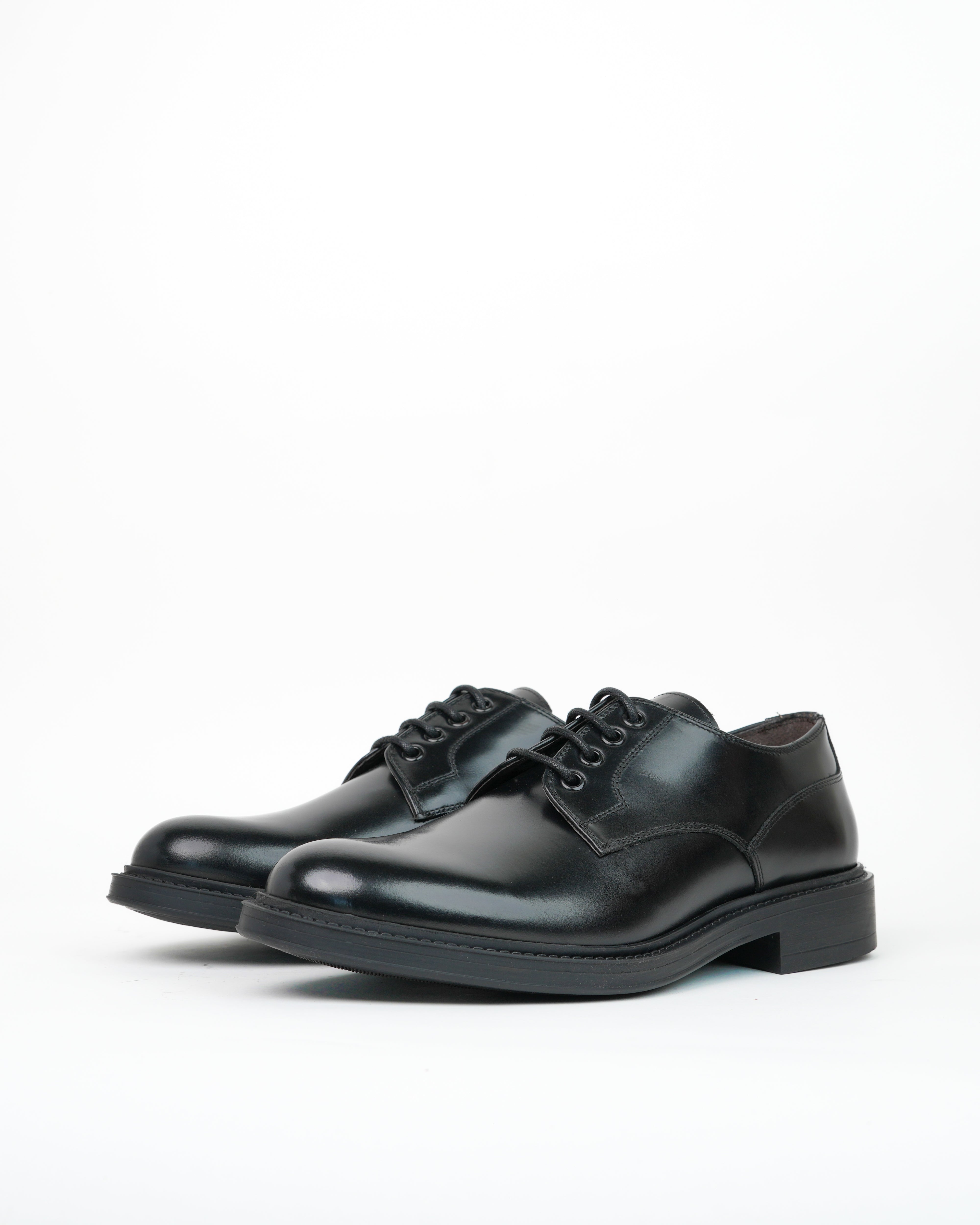 Zapatos Derby LEO de lujo SHALAPI 1.1 en negro brillante
