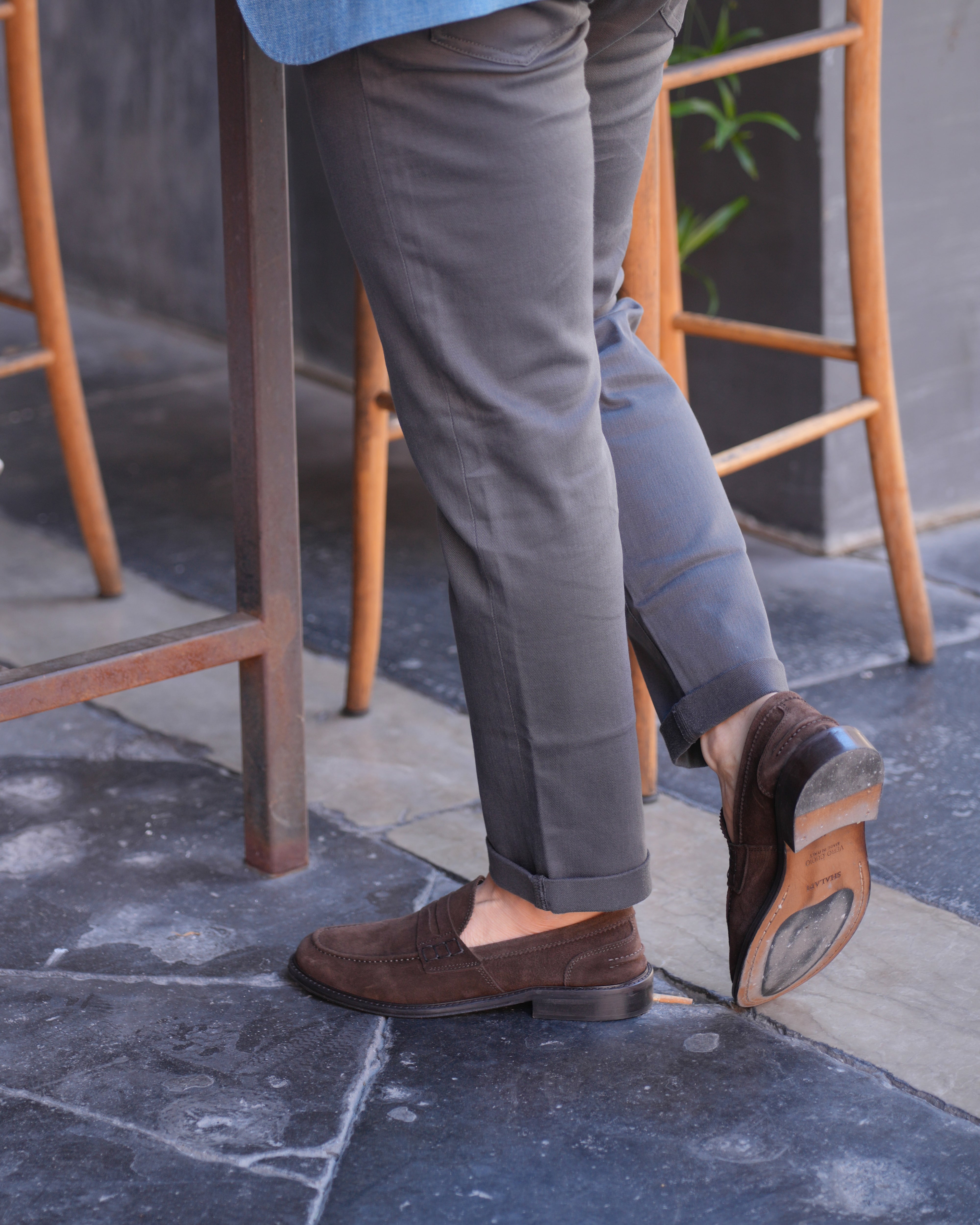 Mocasines SHALAPI Matera 1.1 para hombre en ante marrón 