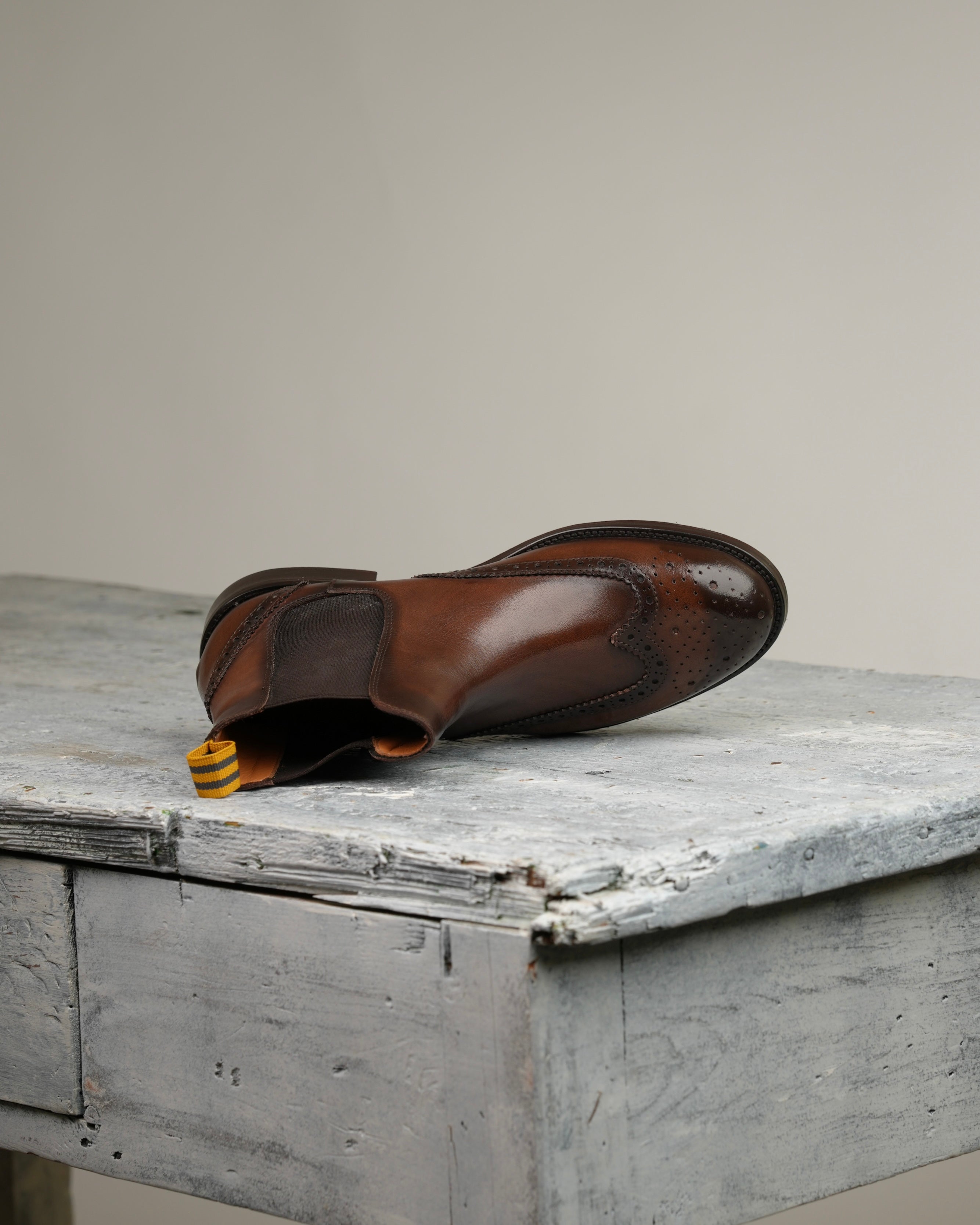 SHALAPI luxury oxford London boots 1.1 in brown