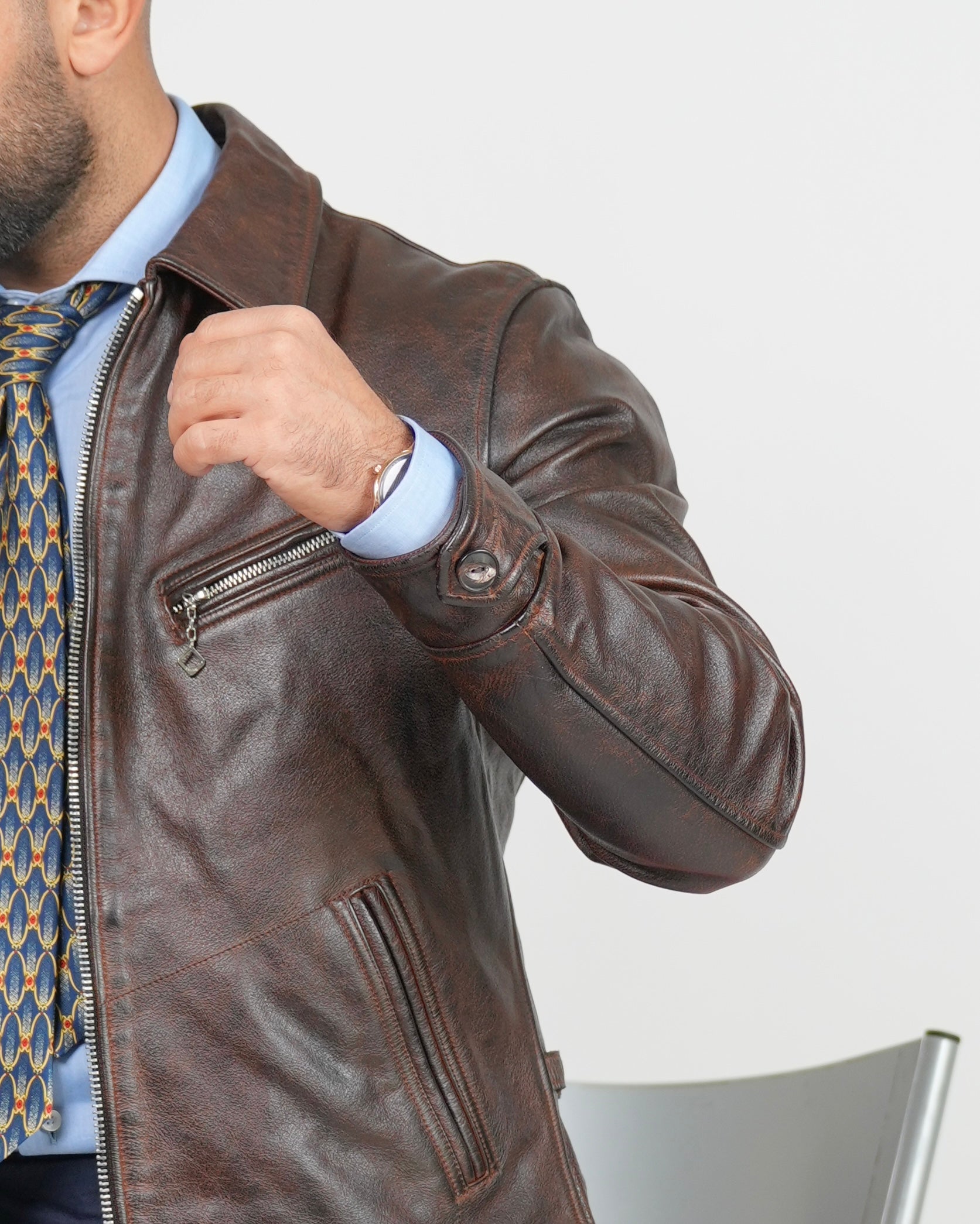 Chaqueta de cuero SHALAPI Torino Heritage