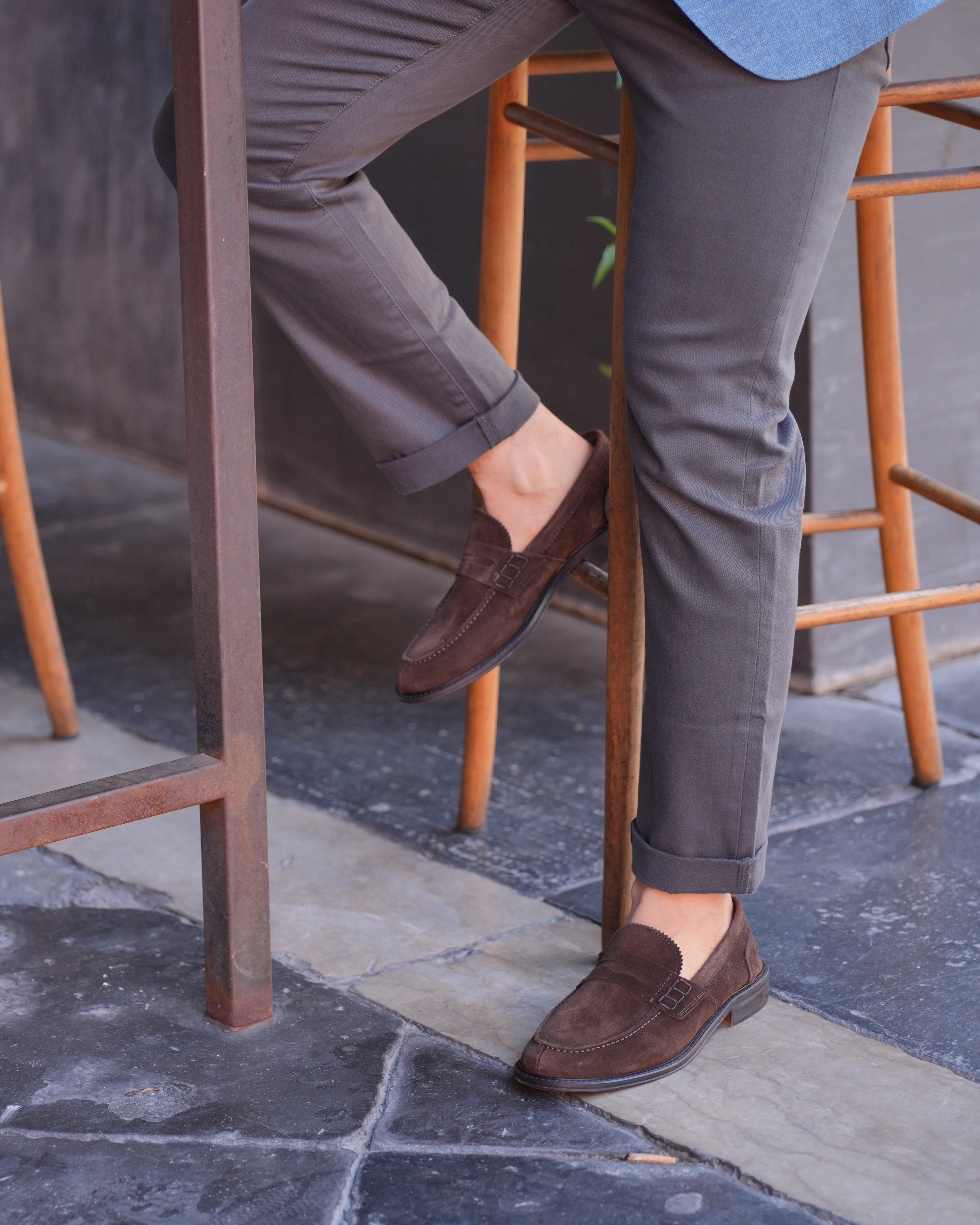 Mocasines SHALAPI Matera 1.1 para hombre en ante marrón 