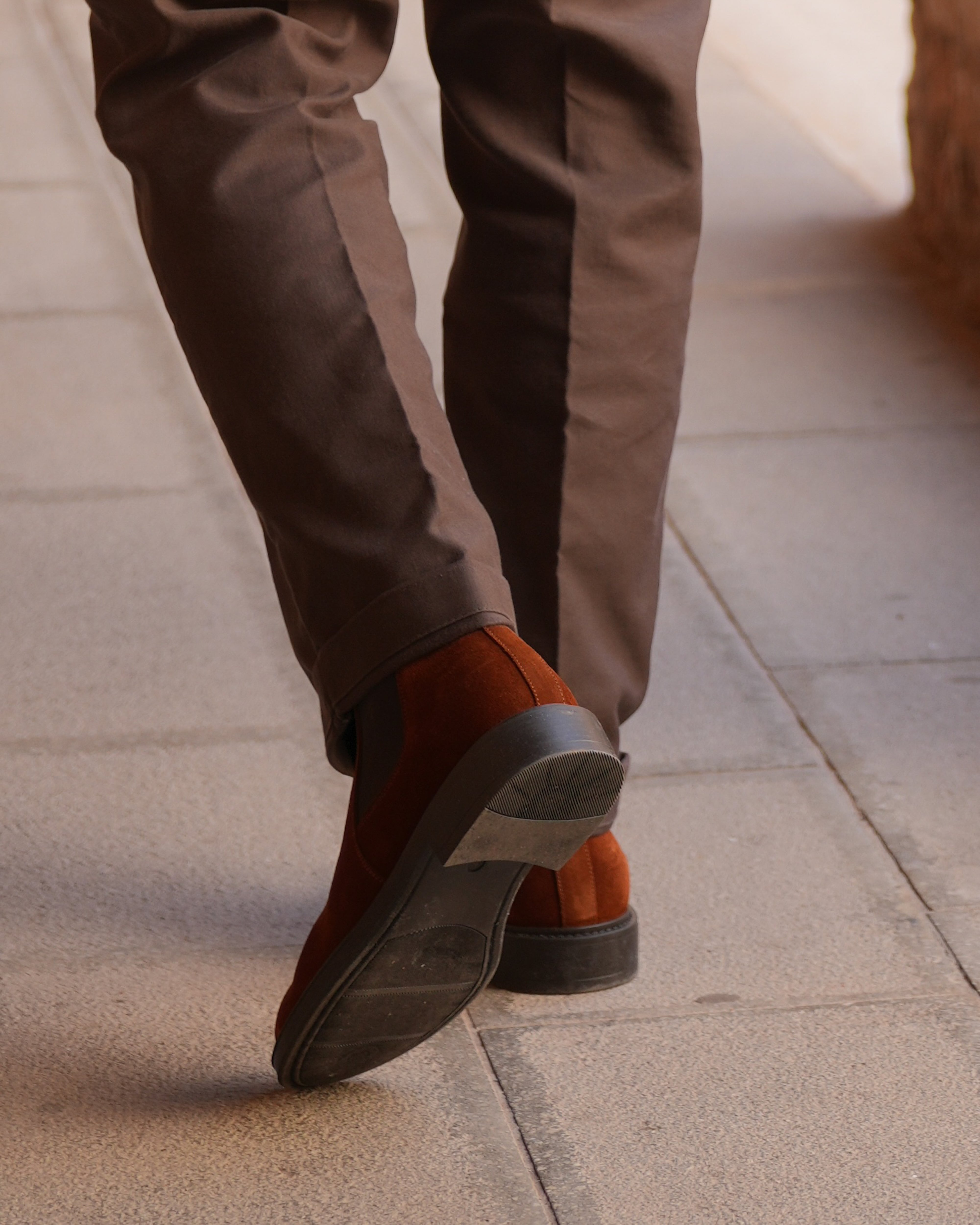 Botas de calle de lujo SHALAPI 1.1 en ante color camel